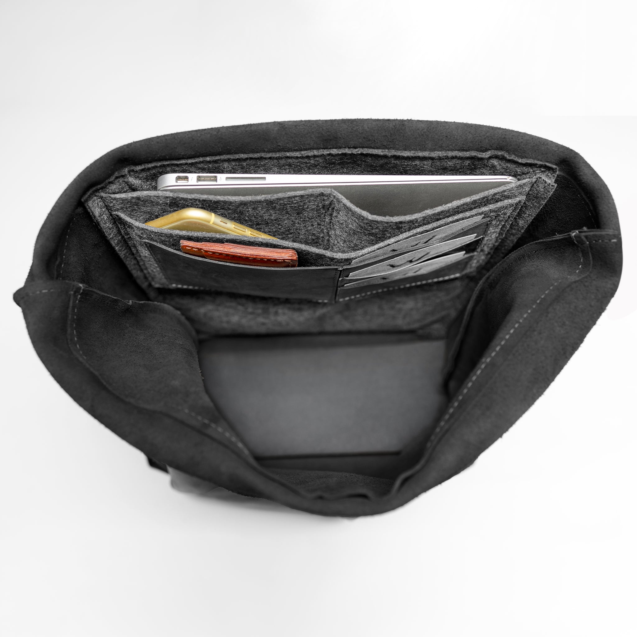 Roll-Top Handcrafting ,Women's Leather Backpack - Wanderlust 13-16 inch. laptops