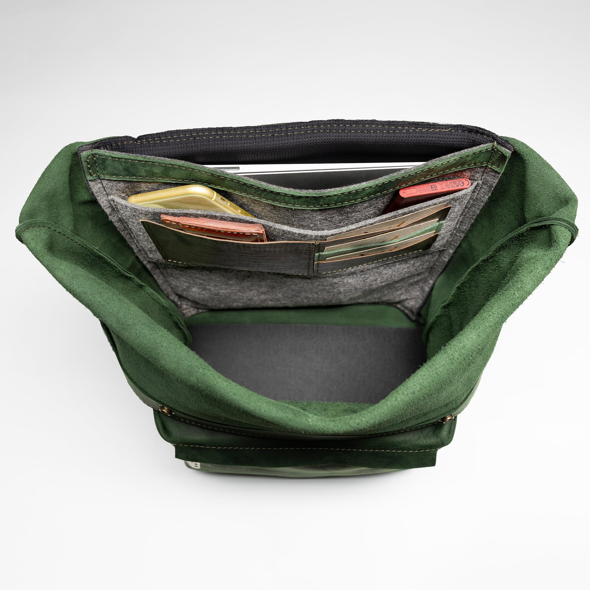 Roll -Top Leather Backpack for Men - Forester 13", 14", 15" and 16" inch laptops