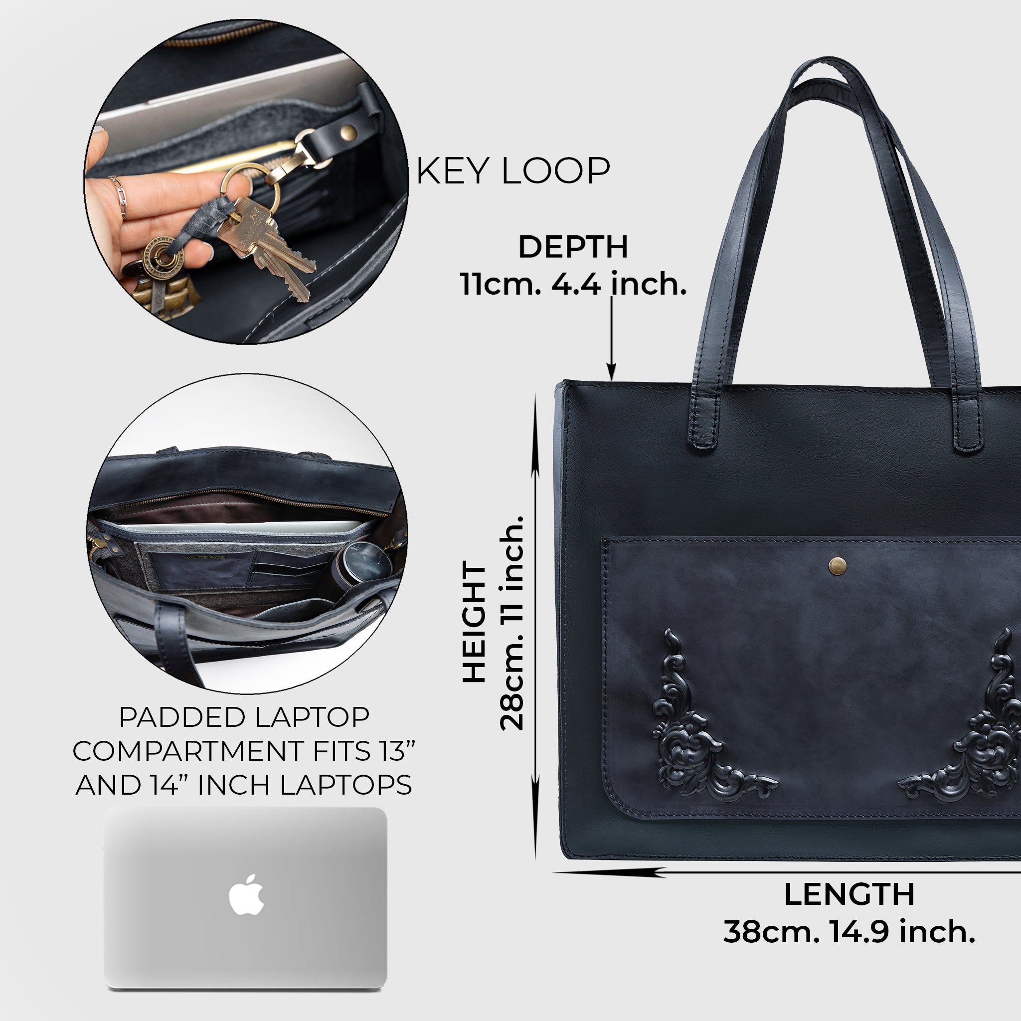 Baroque-Inspired Leather Tote Classic Elegance Meets Modern Functionality