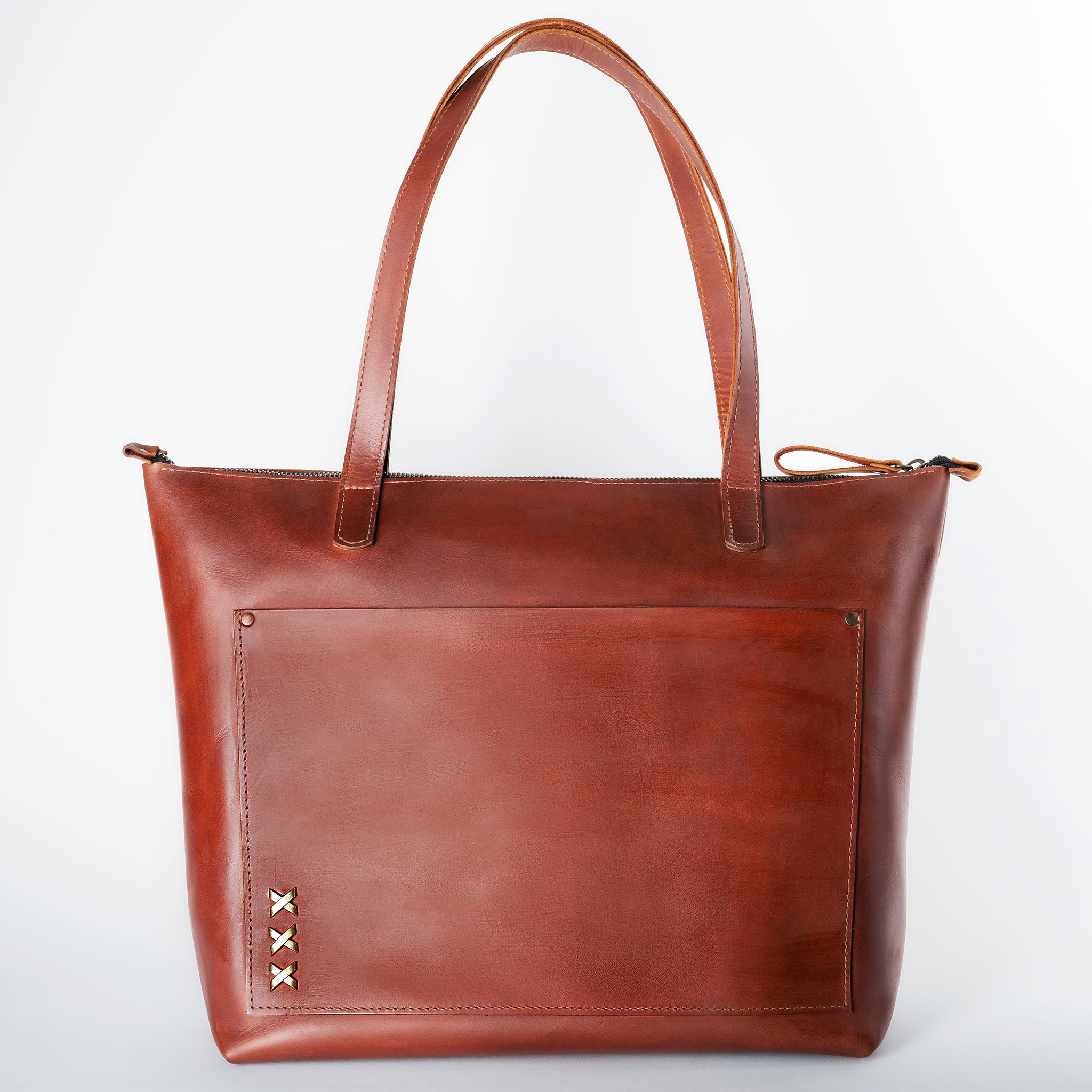 Handmade Leather Tote, Large Women Shopper - Essentials