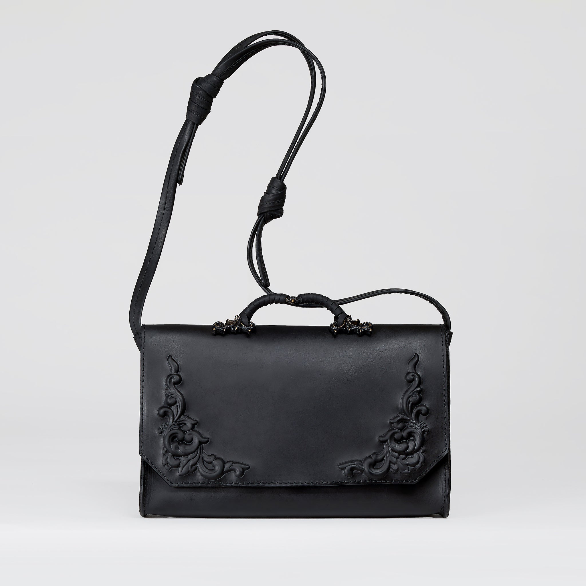 Elegant Designer Rectangular Leather Bag from Bohemian Collection