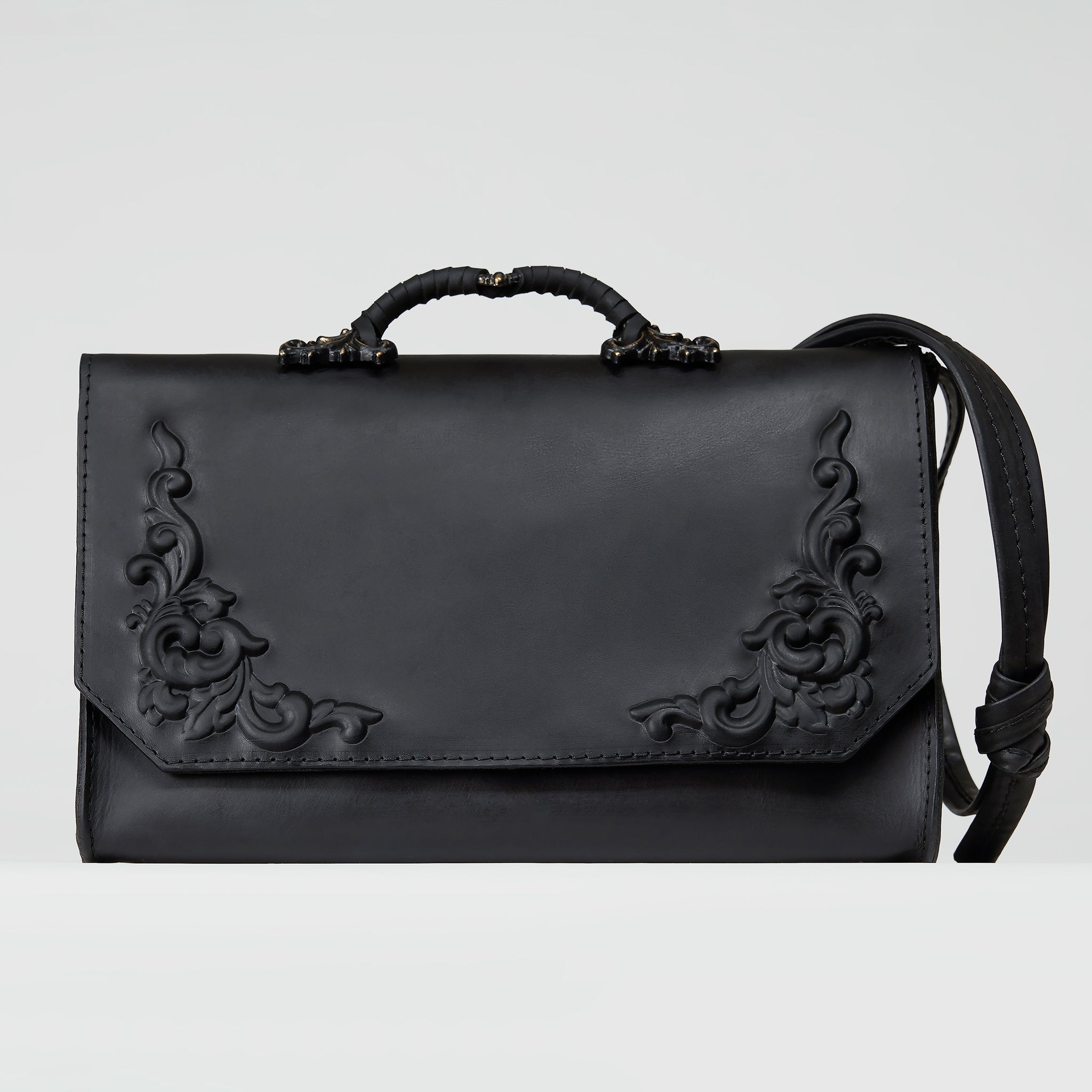 Elegant Designer Rectangular Leather Bag from Bohemian Collection