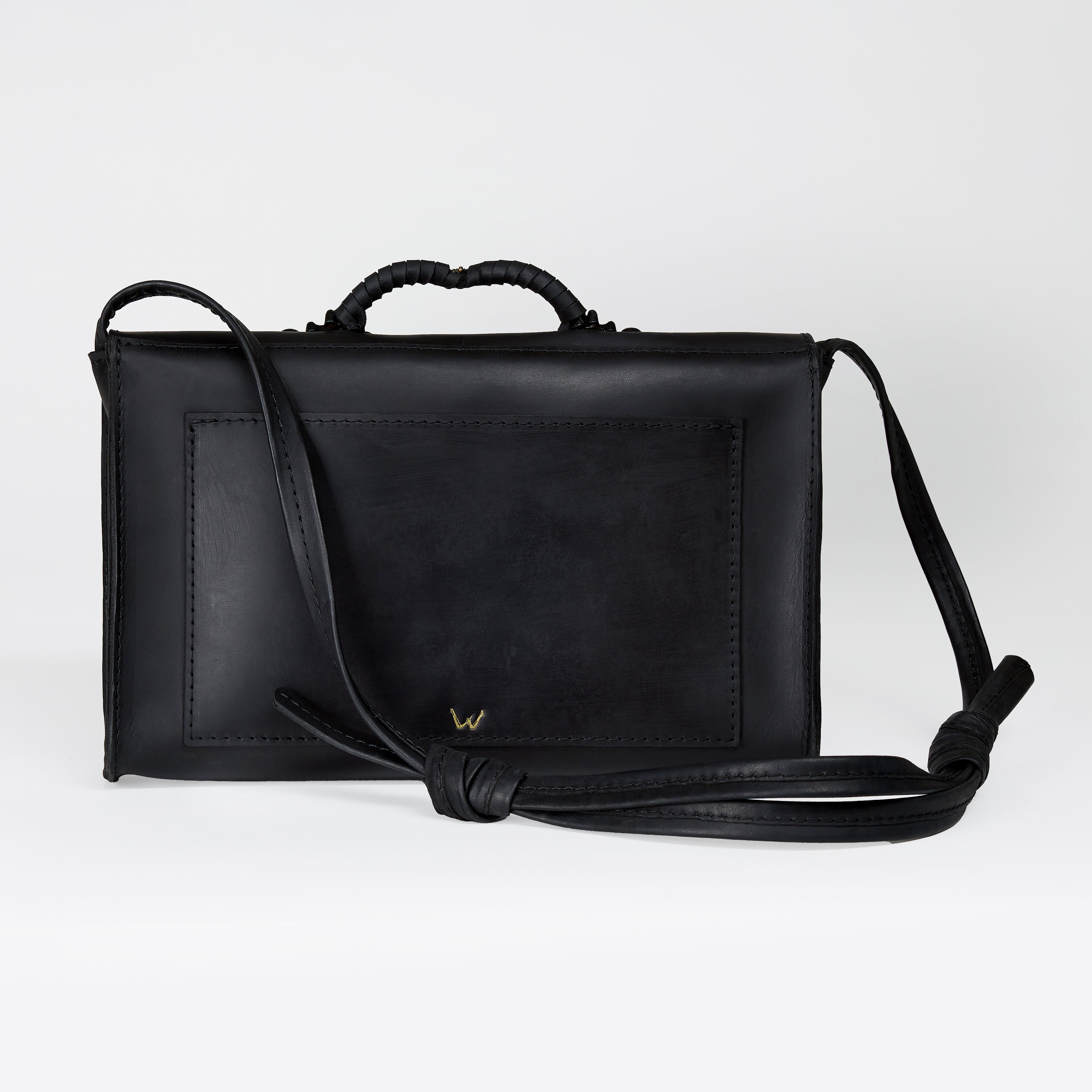 Elegant Designer Rectangular Leather Bag from Bohemian Collection