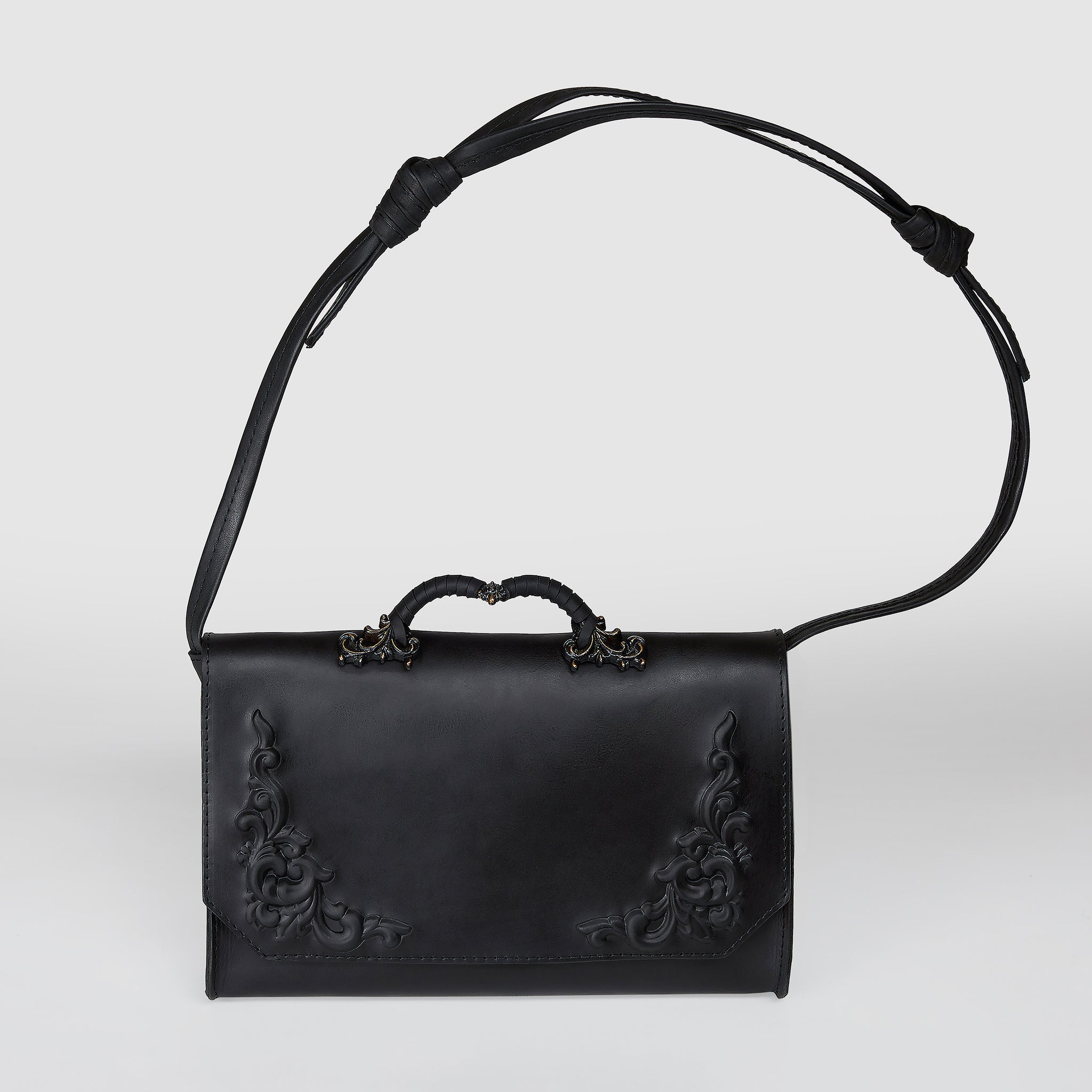 Elegant Designer Rectangular Leather Bag from Bohemian Collection