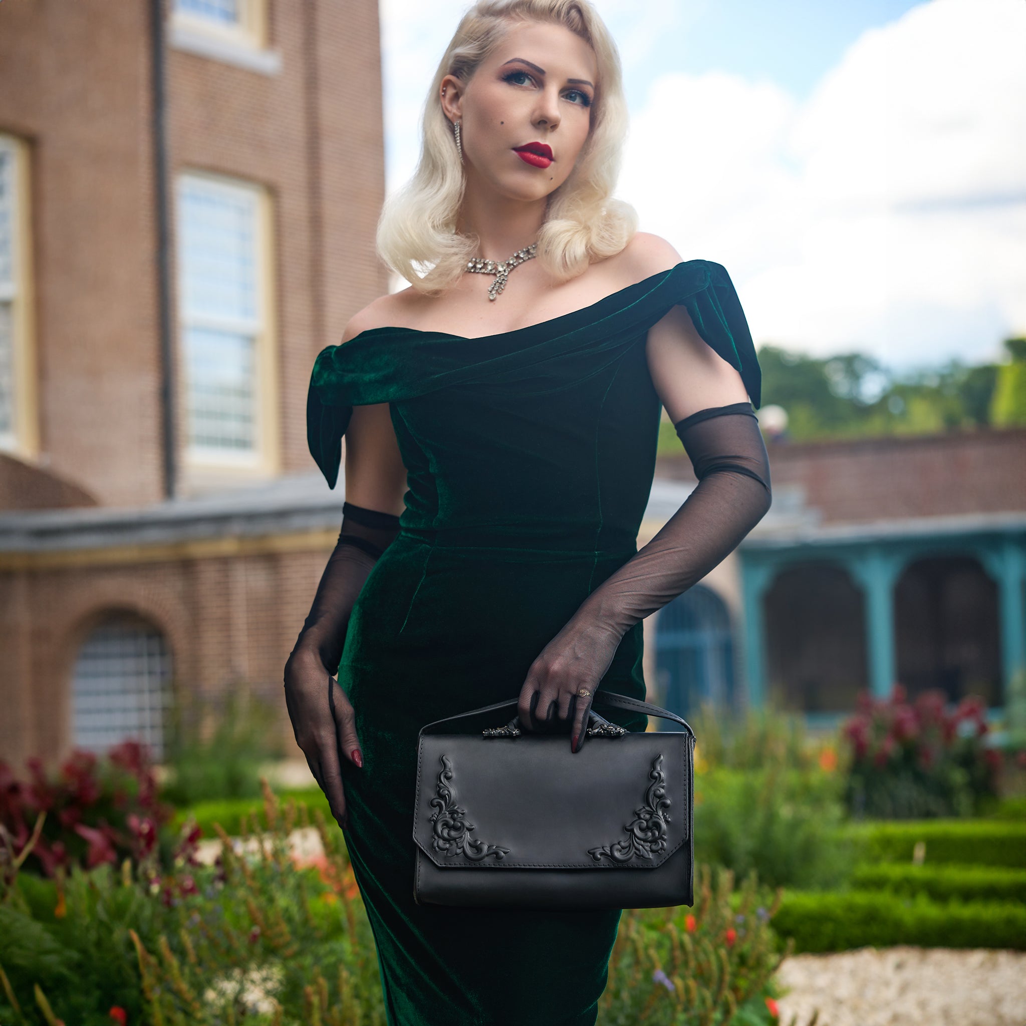 Elegant Designer Rectangular Leather Bag from Bohemian Collection