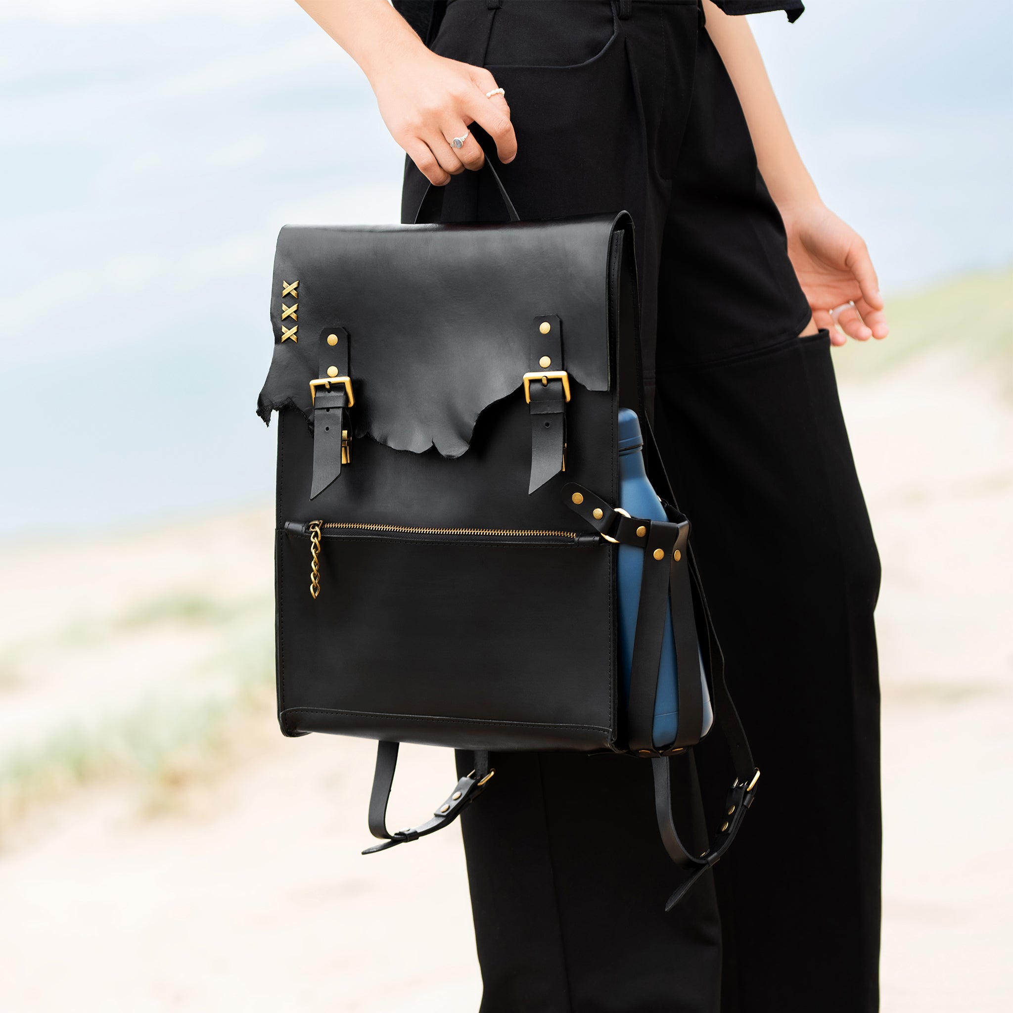 Women's Handcrafting Leather Backpack- 13", 14", 15" and 16" inch. laptops- Wild Spirit