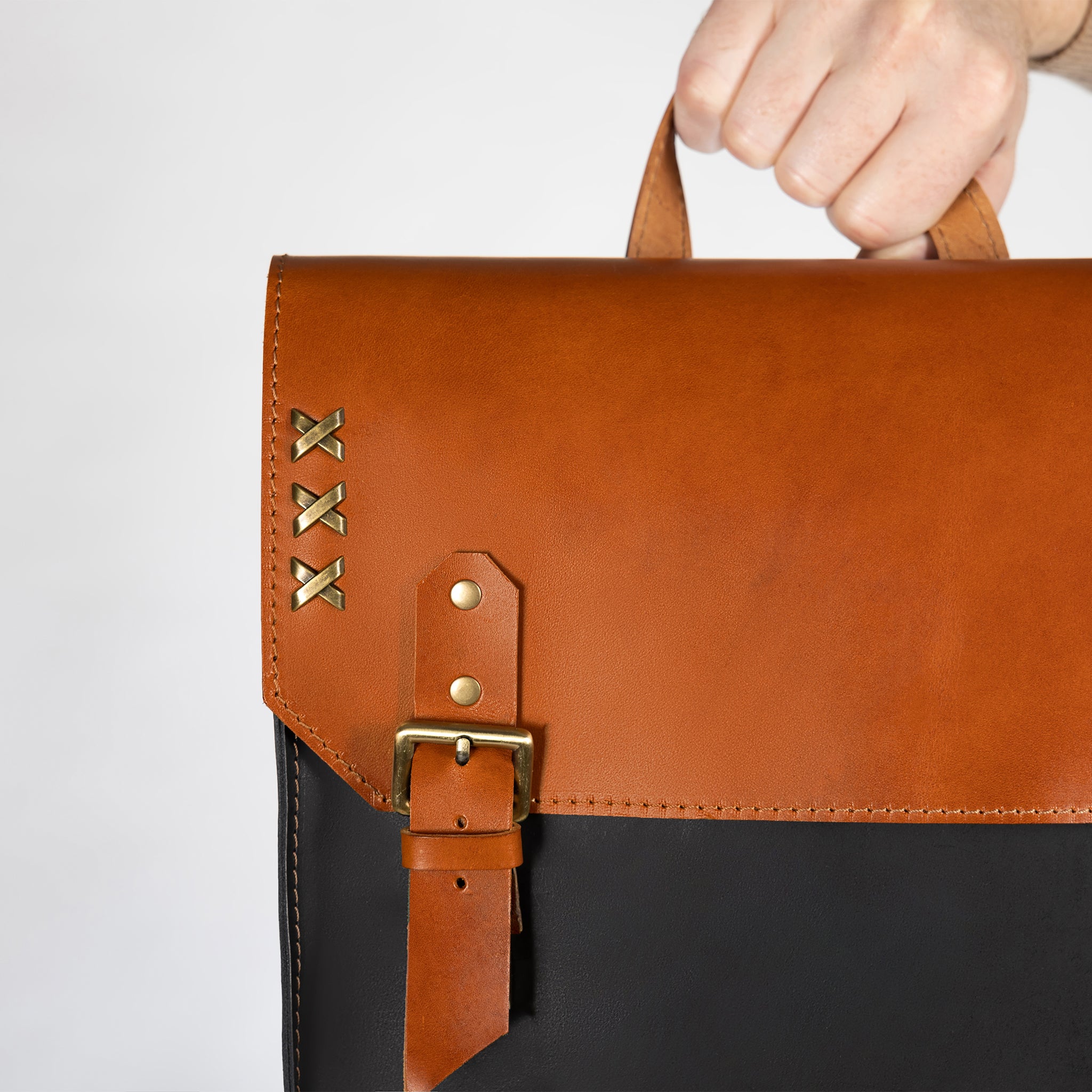 Men's Leather Classic Backpack - 13", 14", 15" and 16" inch. laptops