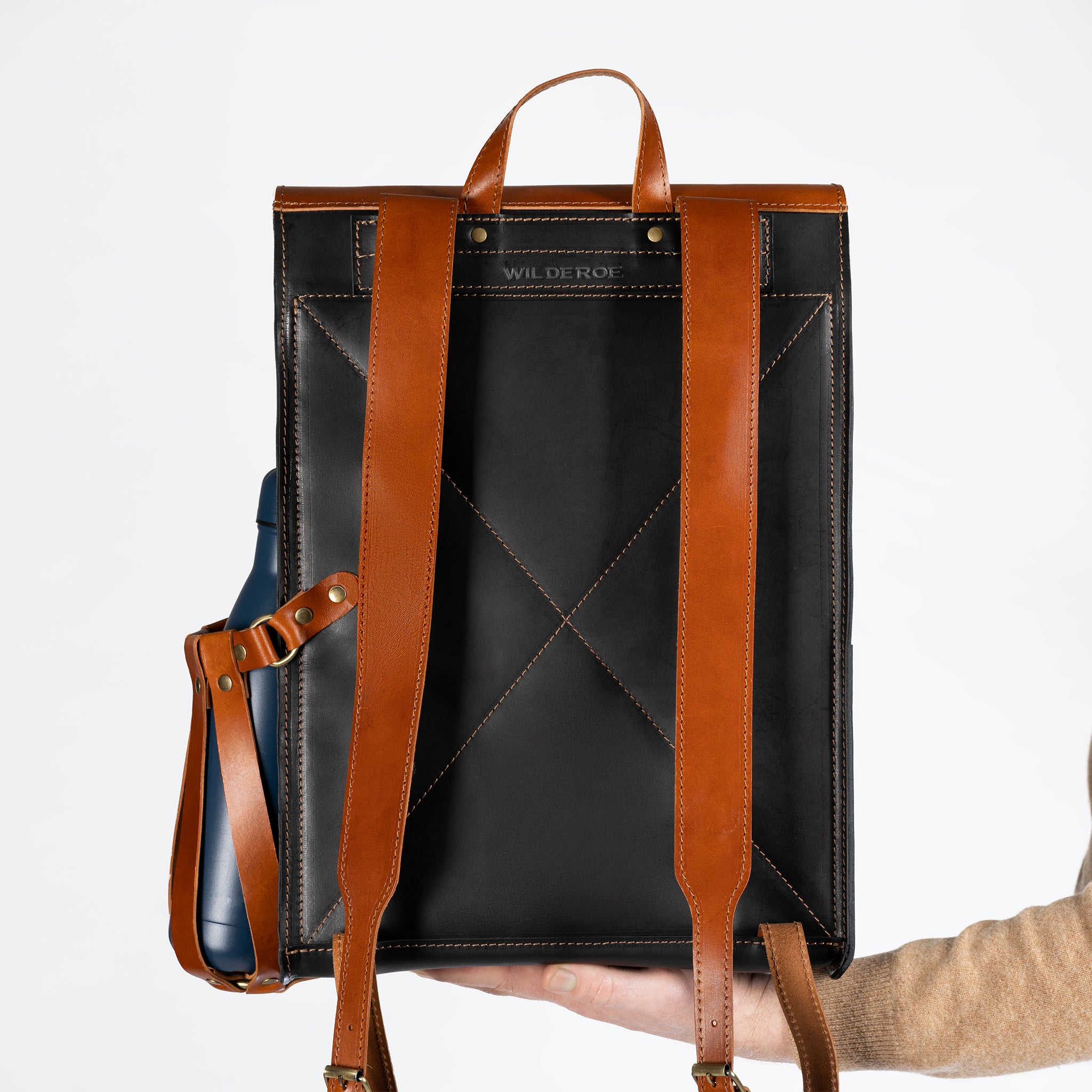 Men's Leather Classic Backpack - 13", 14", 15" and 16" inch. laptops