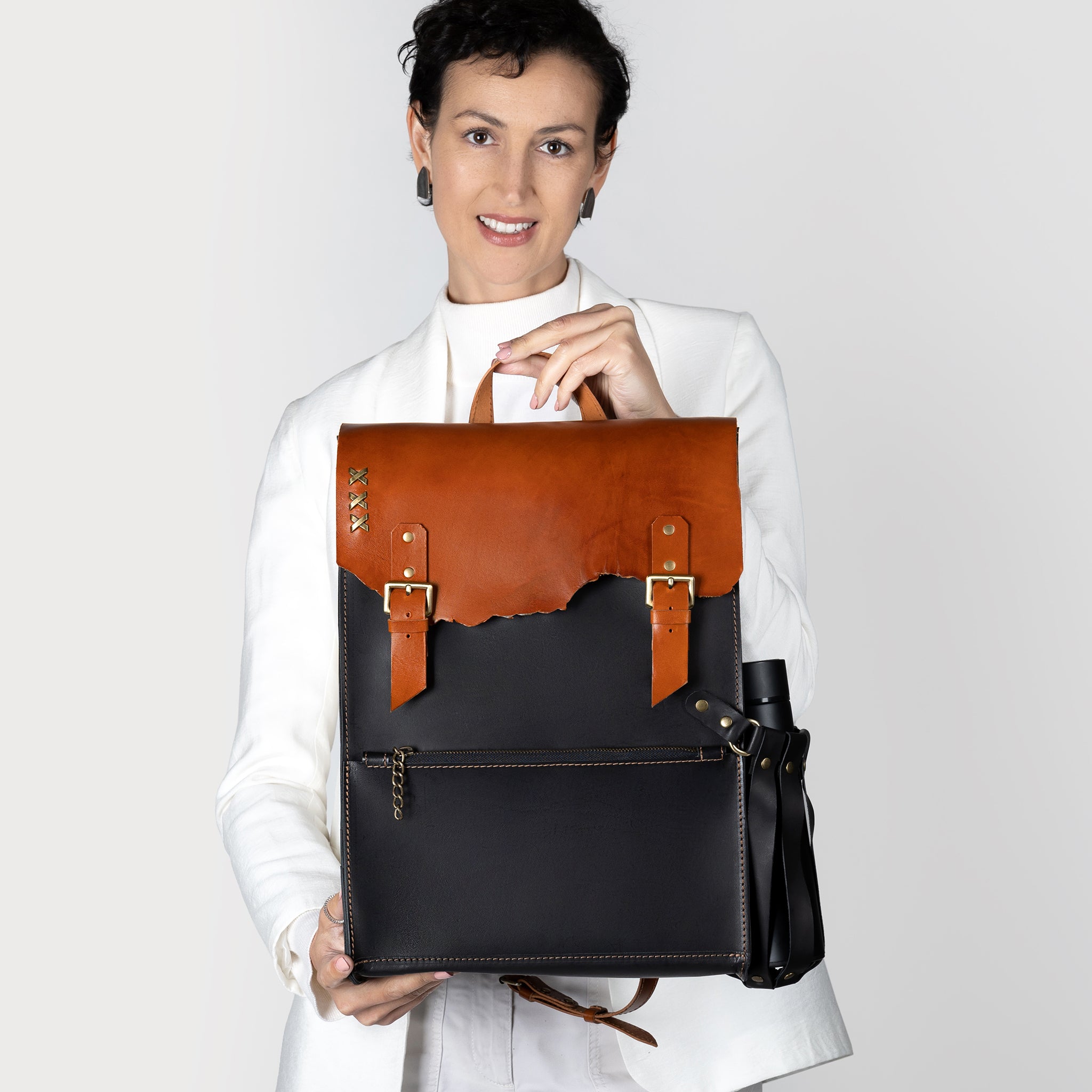 Women's Handcrafting Leather Backpack- 13", 14", 15" and 16" inch. laptops- Wild Spirit