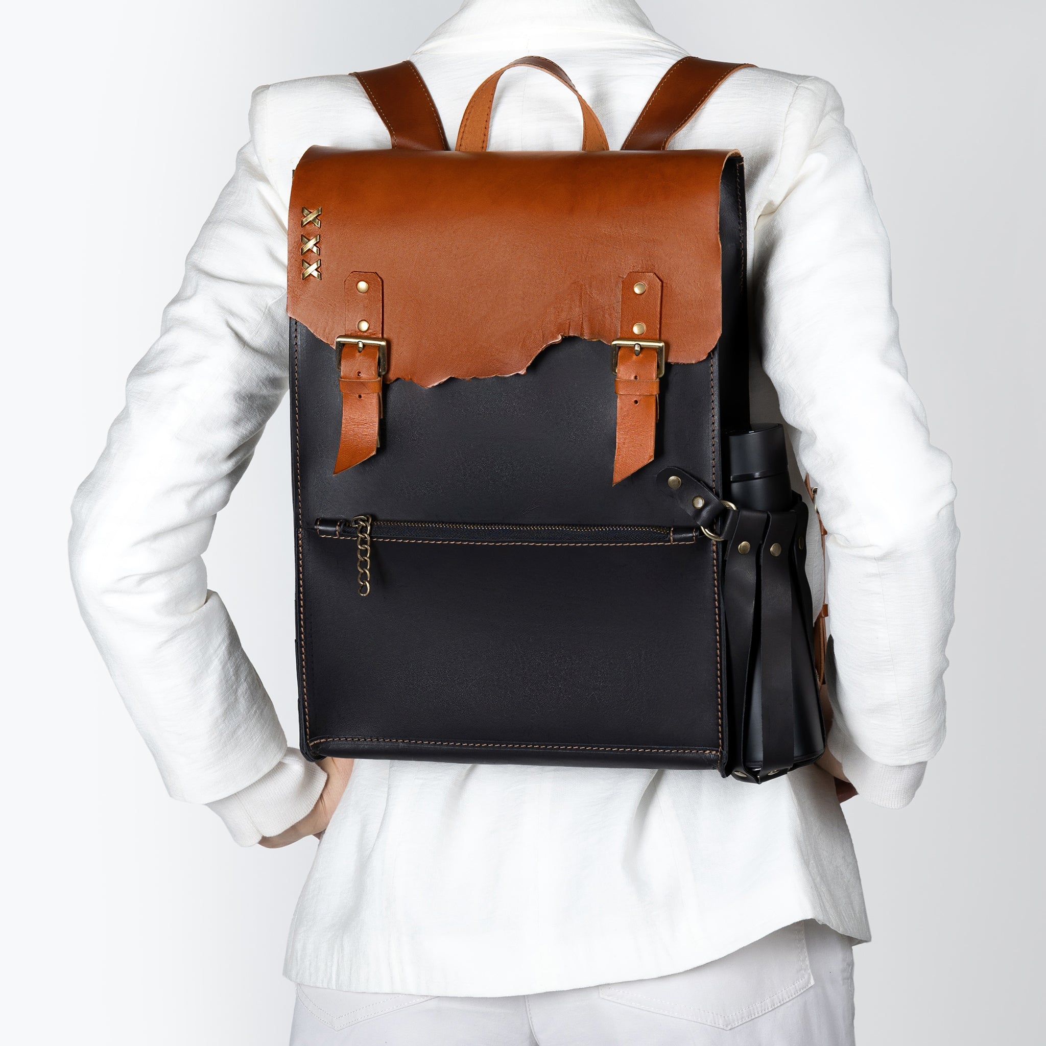 Women's Handcrafting Leather Backpack- 13", 14", 15" and 16" inch. laptops- Wild Spirit