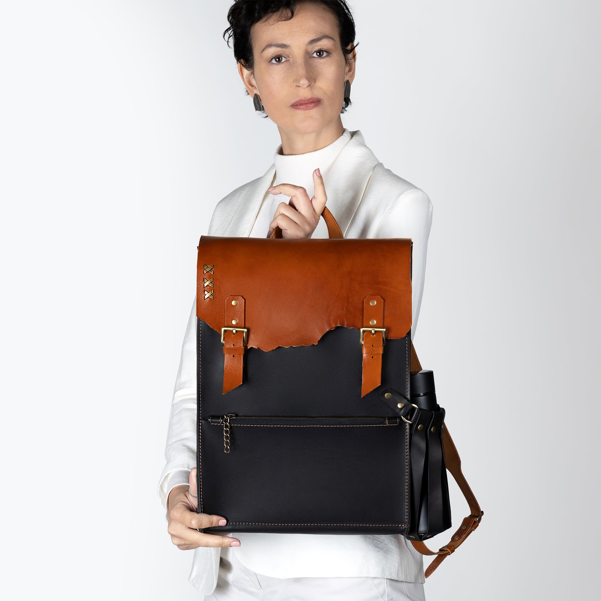 Women's Handcrafting Leather Backpack- 13", 14", 15" and 16" inch. laptops- Wild Spirit