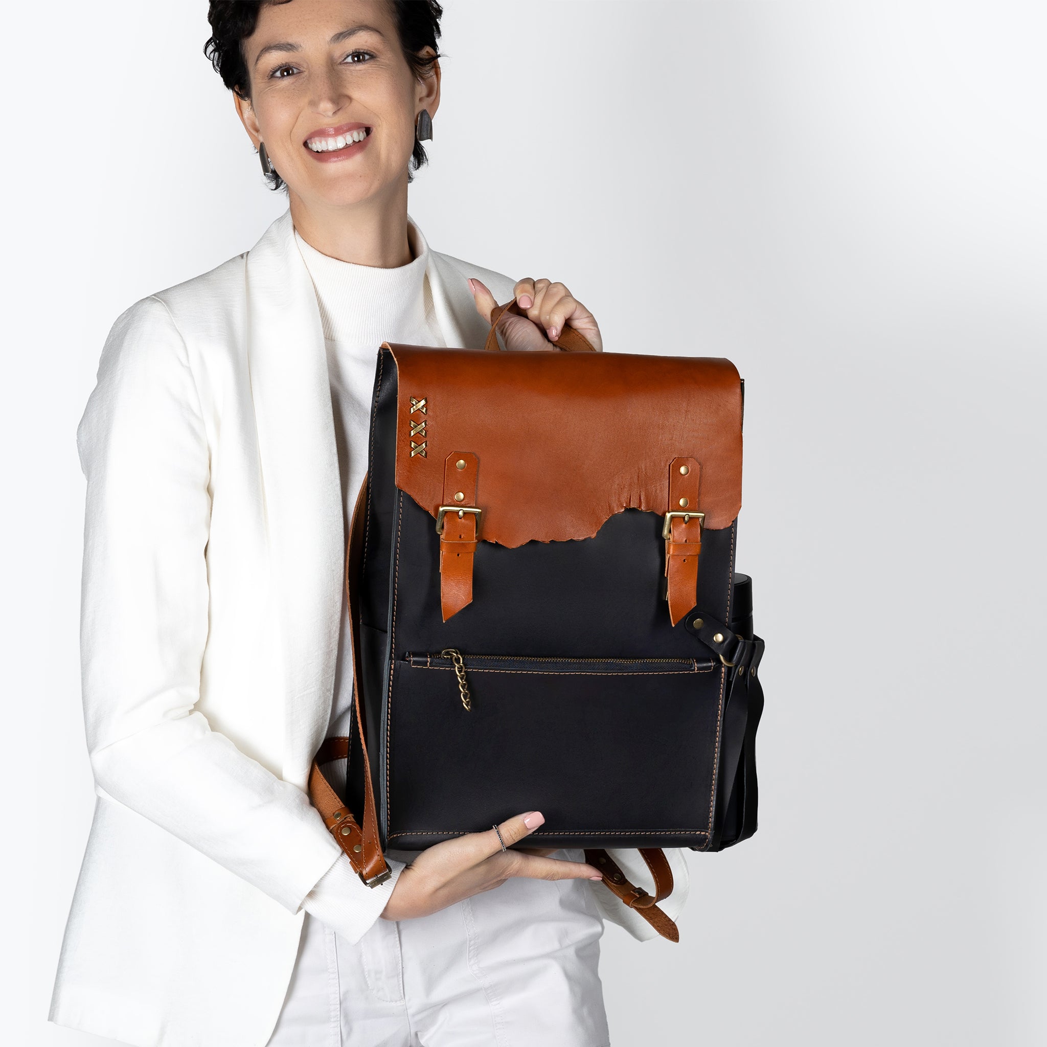 Women's Handcrafting Leather Backpack- 13", 14", 15" and 16" inch. laptops- Wild Spirit