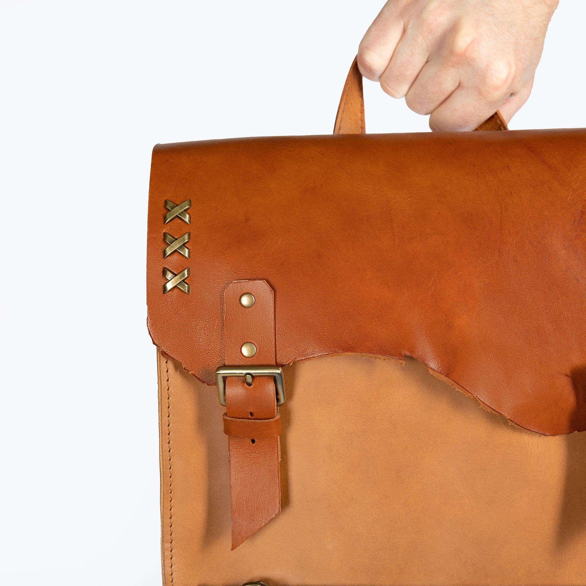 Men's Handcrafting Leather Backpack - 13", 14", 15" and 16" inch. laptops- Wild Spirit