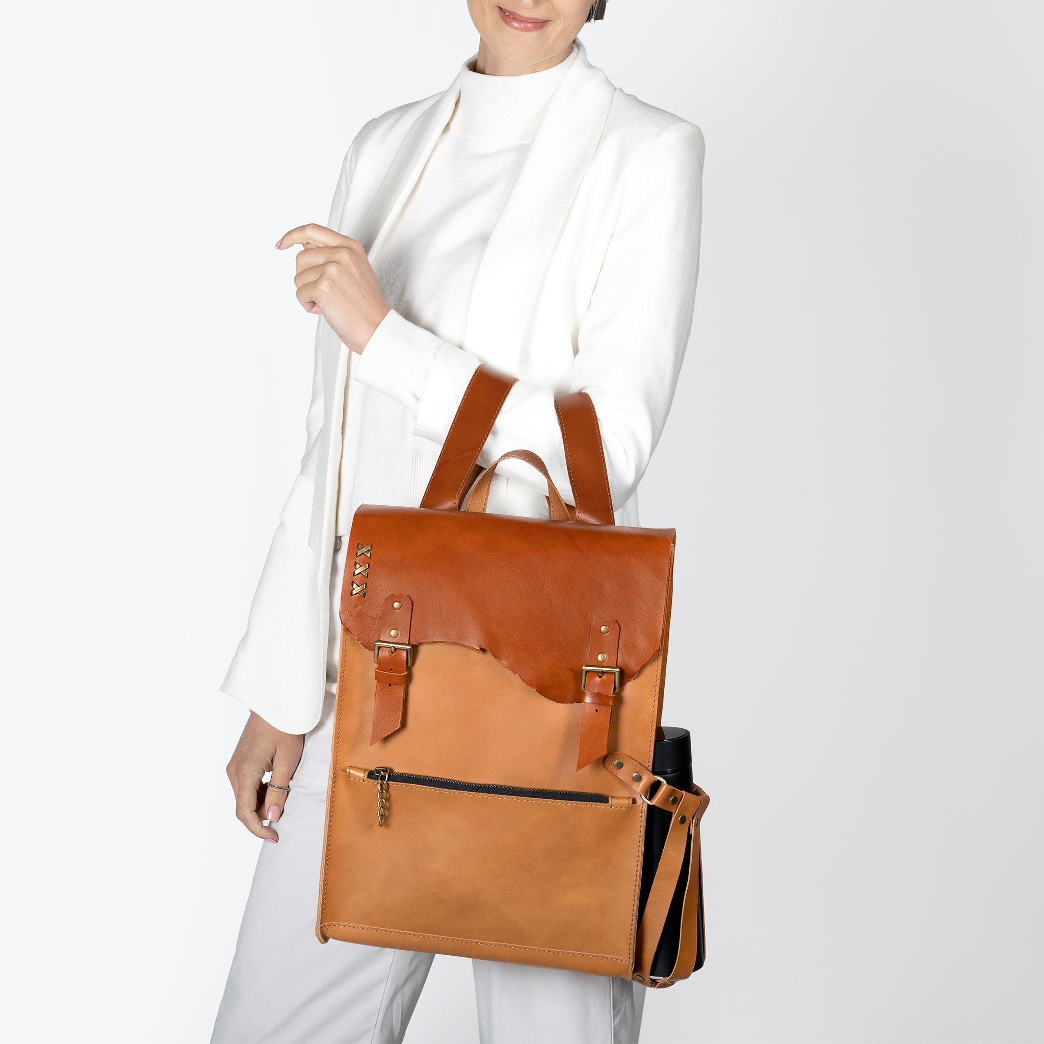 Women's Handcrafting Leather Backpack- 13", 14", 15" and 16" inch. laptops- Wild Spirit
