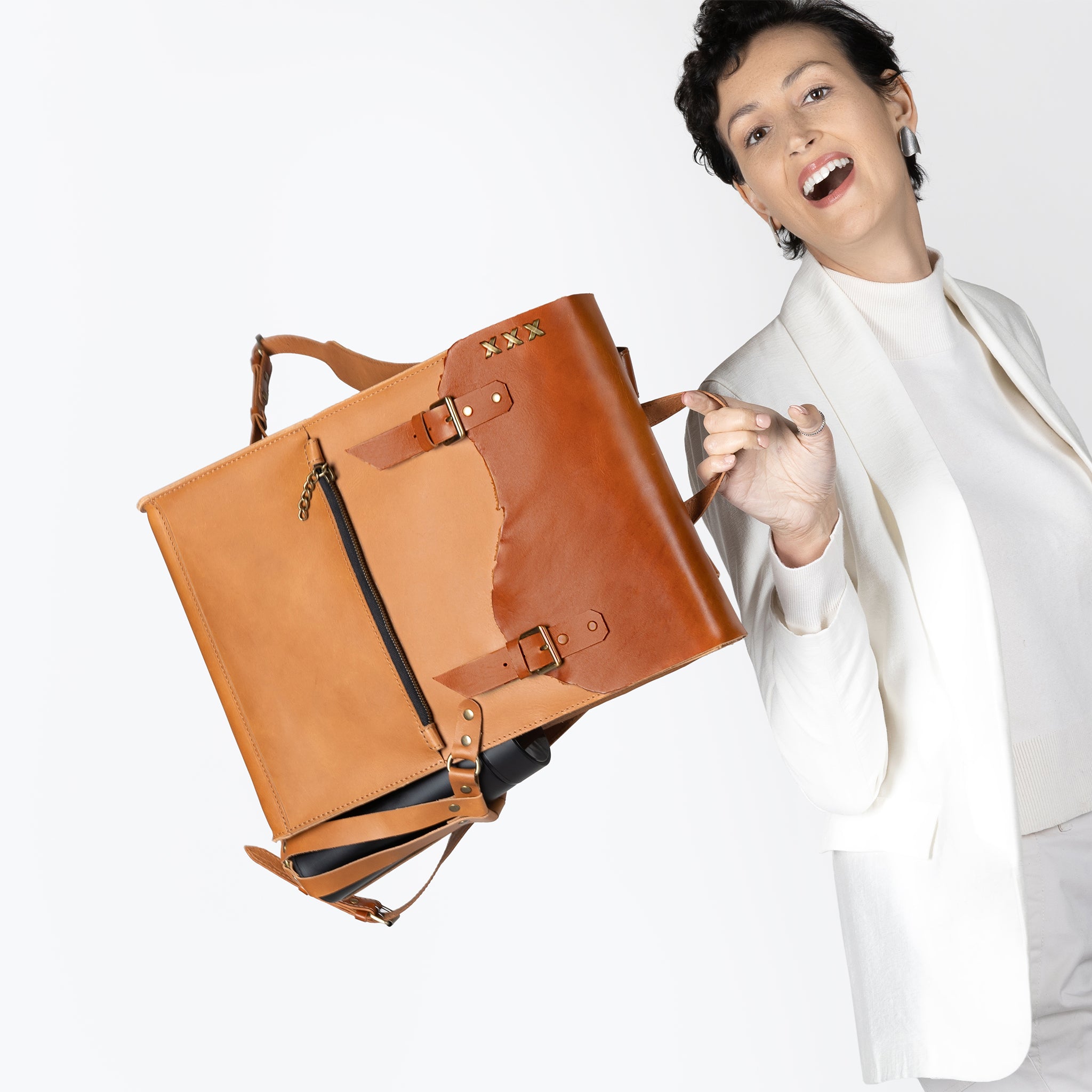 Women's Handcrafting Leather Backpack- 13", 14", 15" and 16" inch. laptops- Wild Spirit