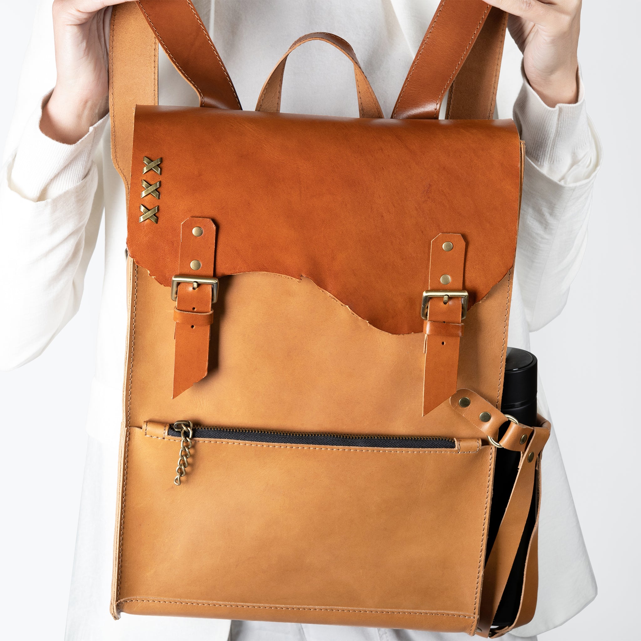 Women's Handcrafting Leather Backpack- 13", 14", 15" and 16" inch. laptops- Wild Spirit