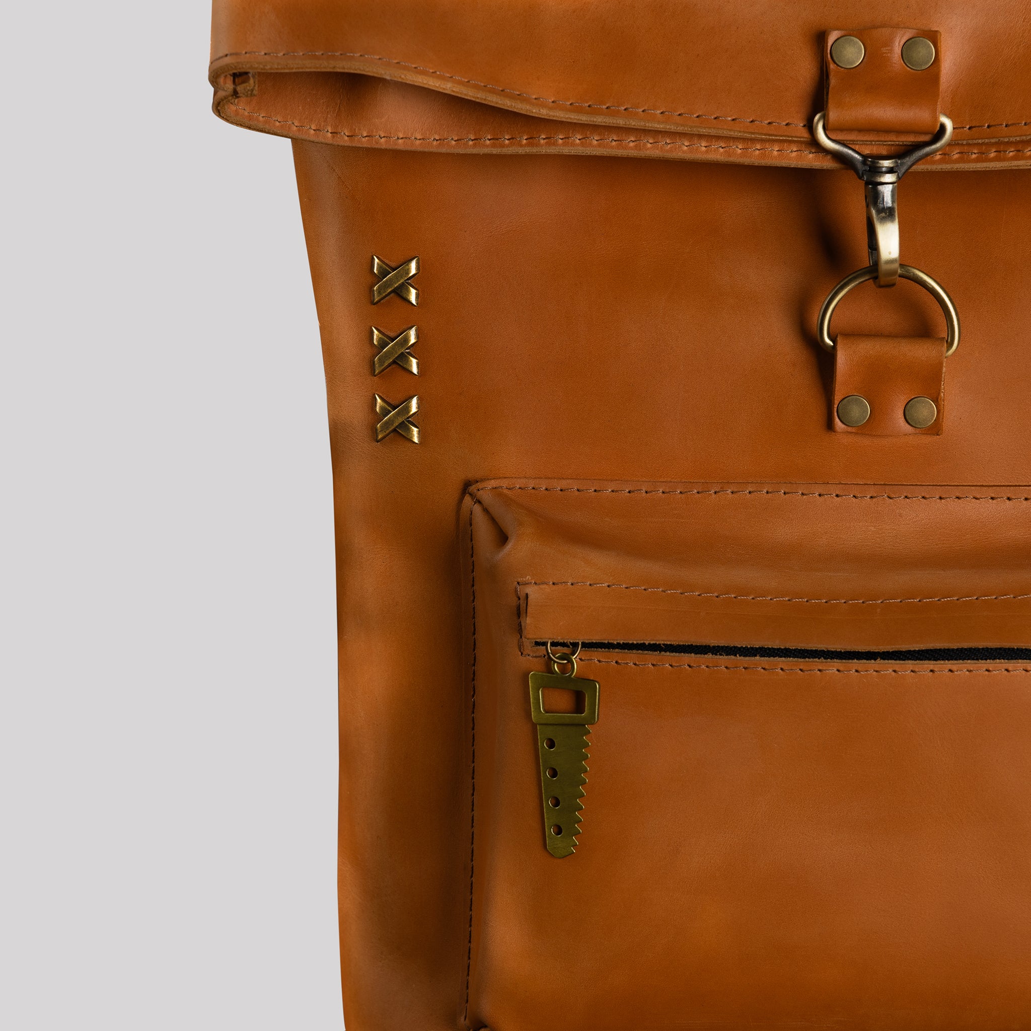 Roll-top Handcrafting Leather Women's Backpack - Forester 13", 14", 15" and 16" inch laptops