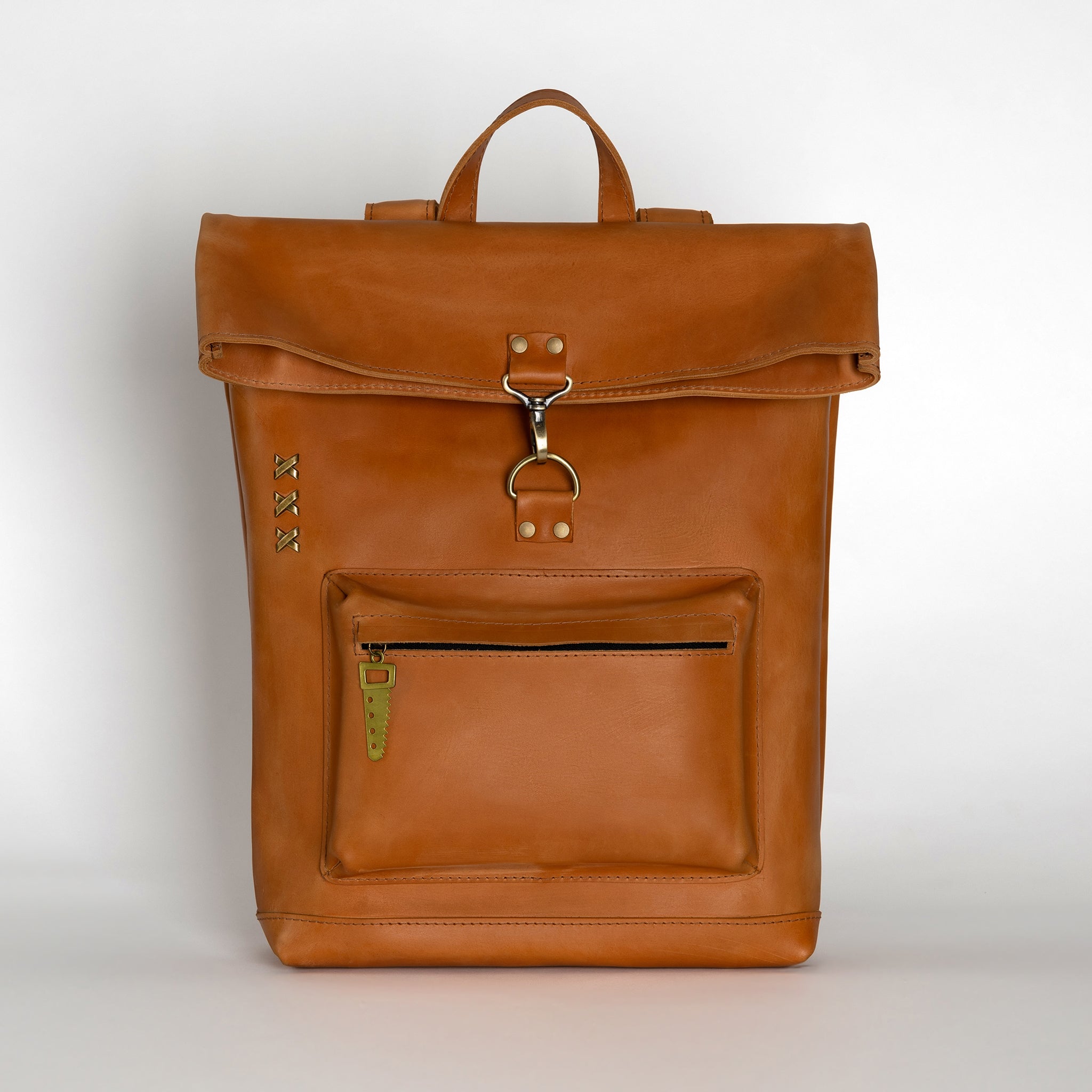 Roll-top Handcrafting Leather Women's Backpack - Forester 13", 14", 15" and 16" inch laptops