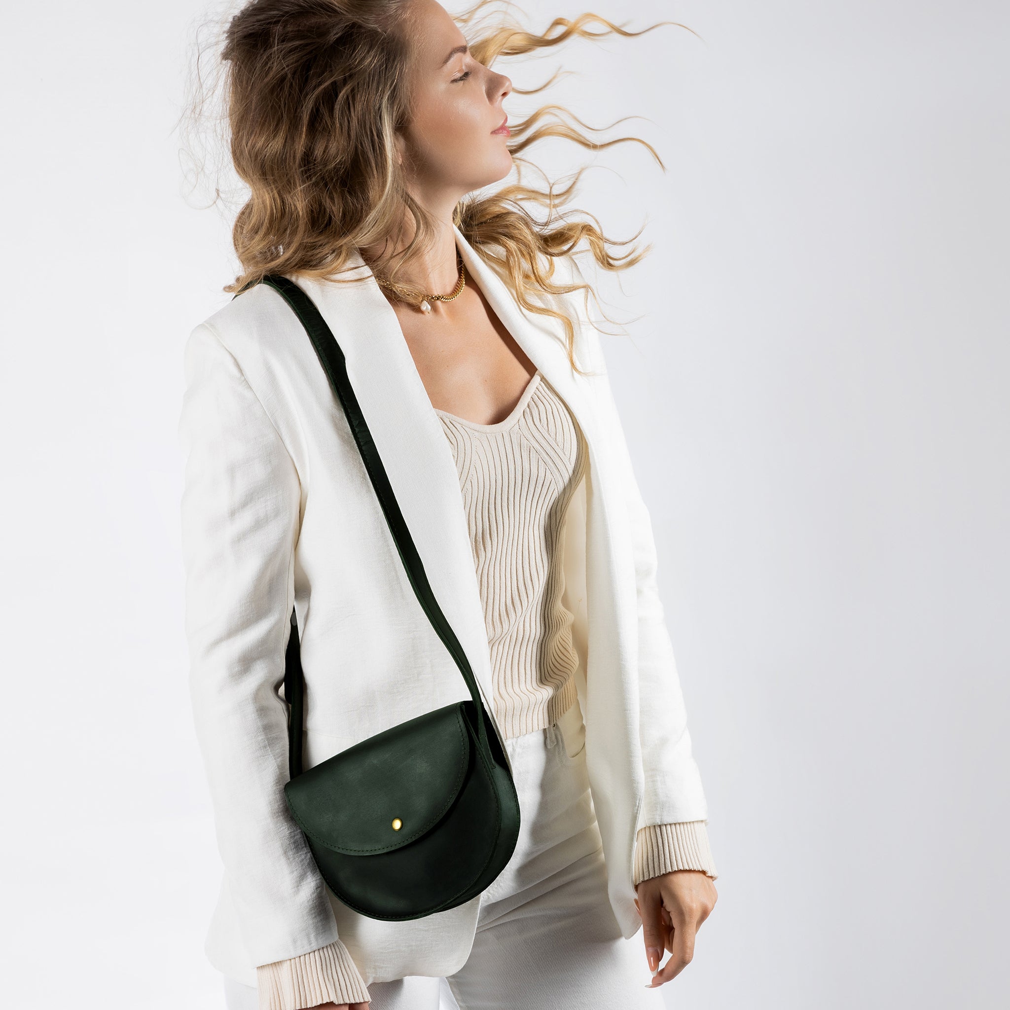 Saddle Leather Handmade Bag ,Crossbody bag for Women - Classy Wood