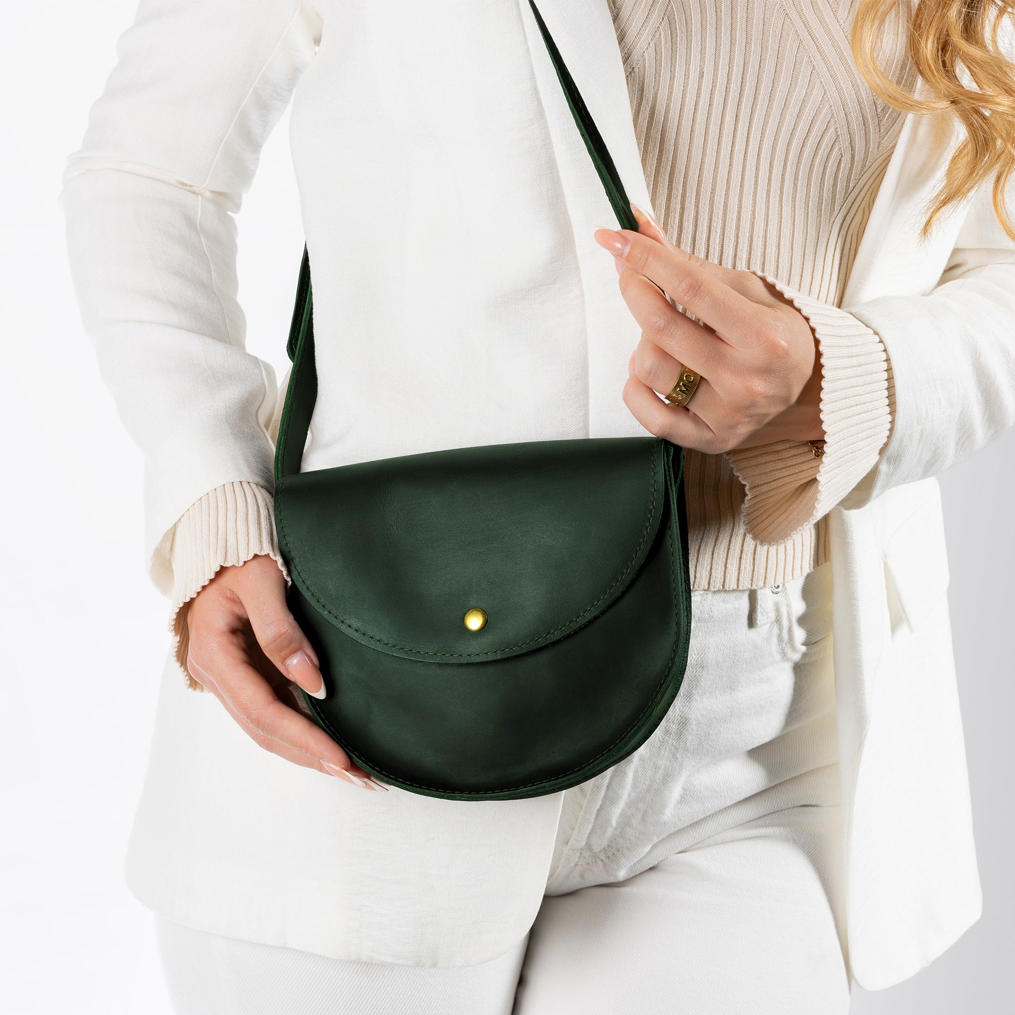 Saddle Leather Handmade Bag ,Crossbody bag for Women - Classy Wood