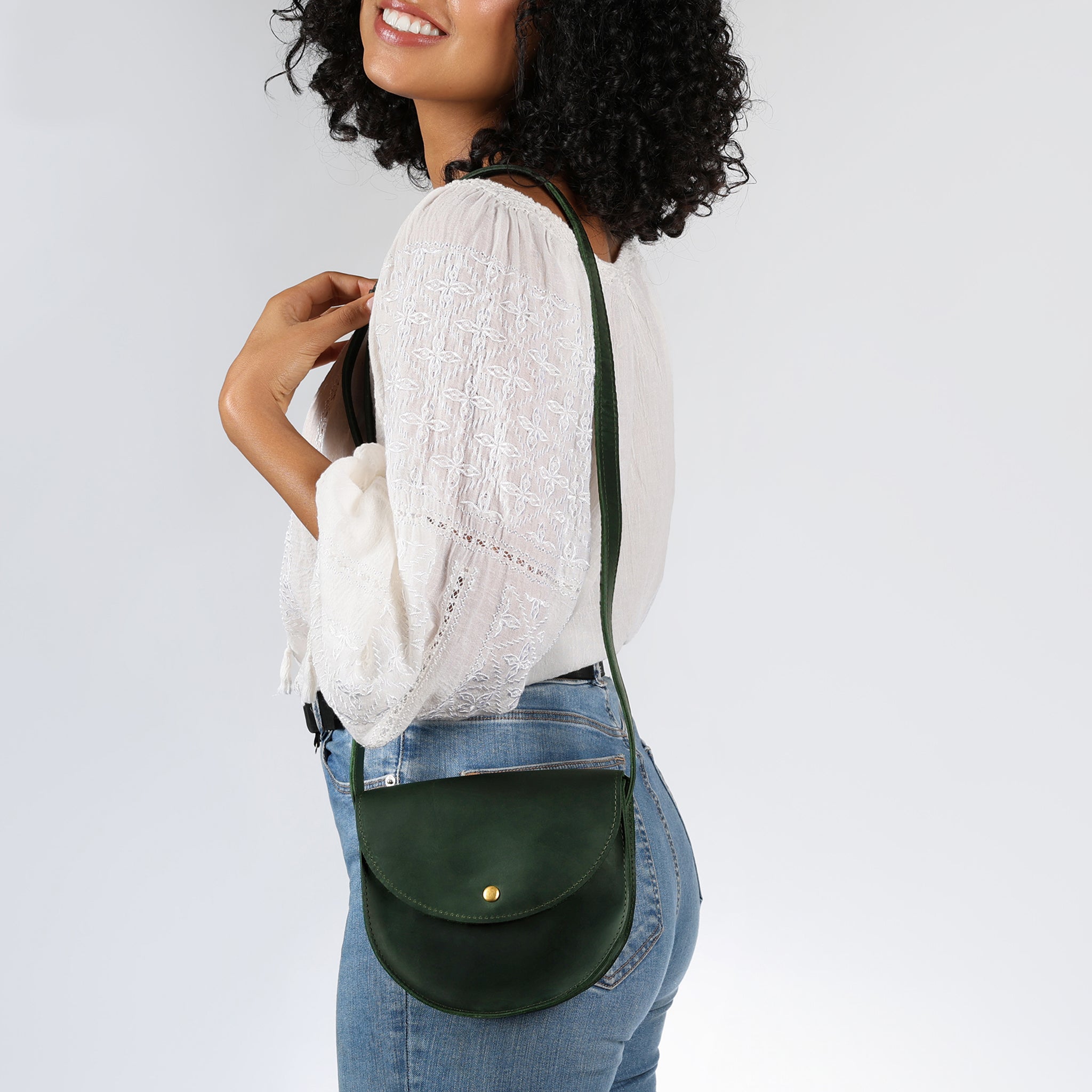Saddle Leather Handmade Bag ,Crossbody bag for Women - Classy Wood