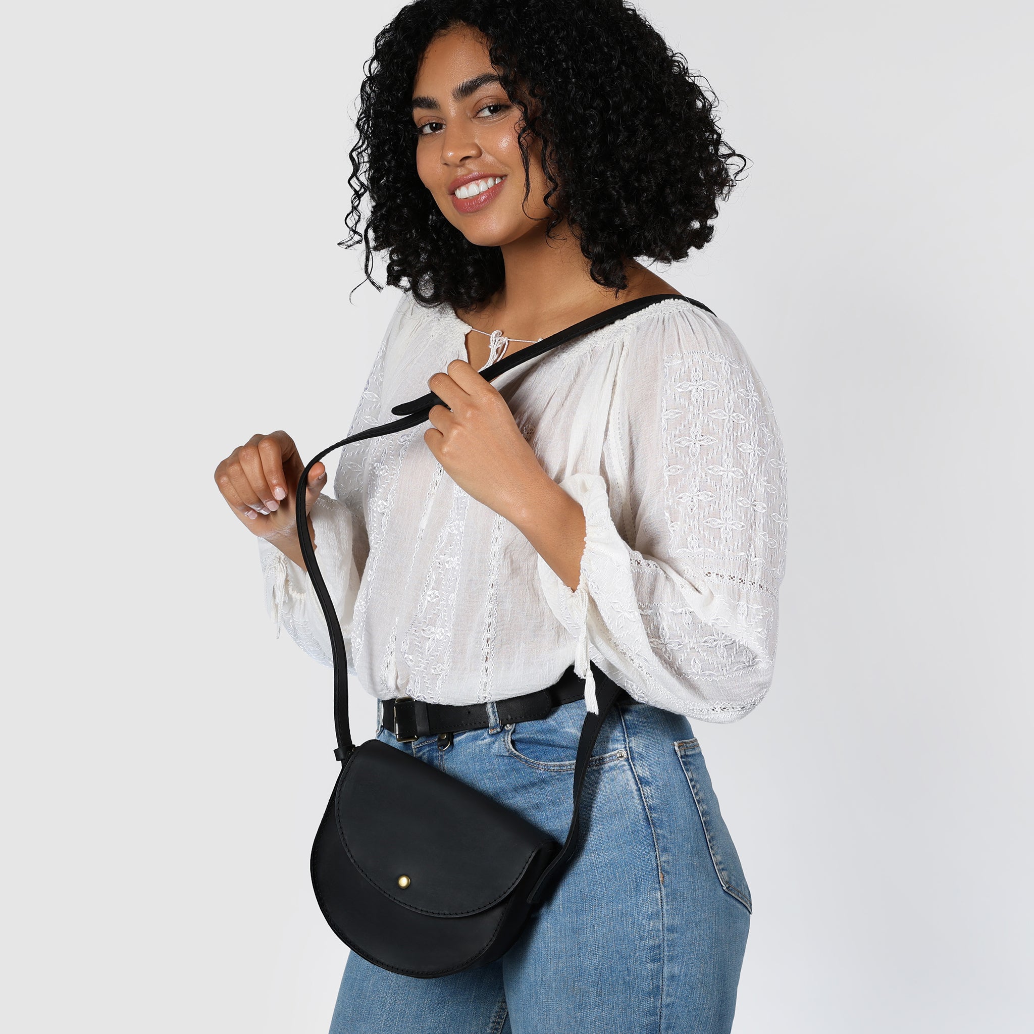 Saddle Leather Handmade Bag ,Crossbody bag for Women - Classy Wood
