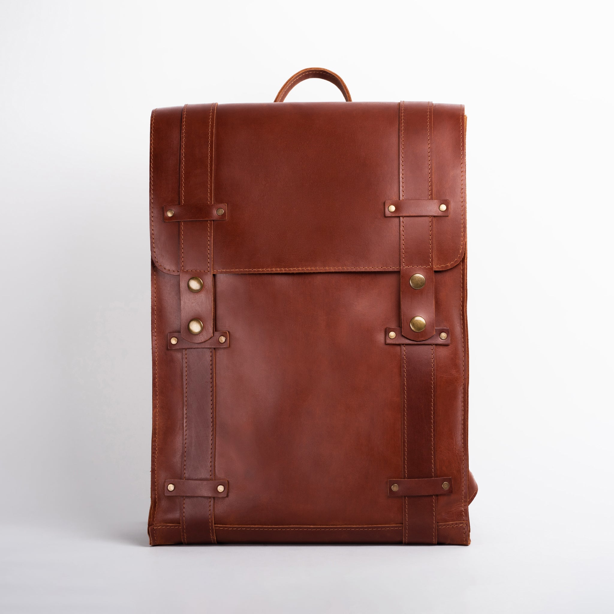 Men's Handcrafting Leather Backpack -Storyteller 13", 14", 15" and 16" inch. laptops
