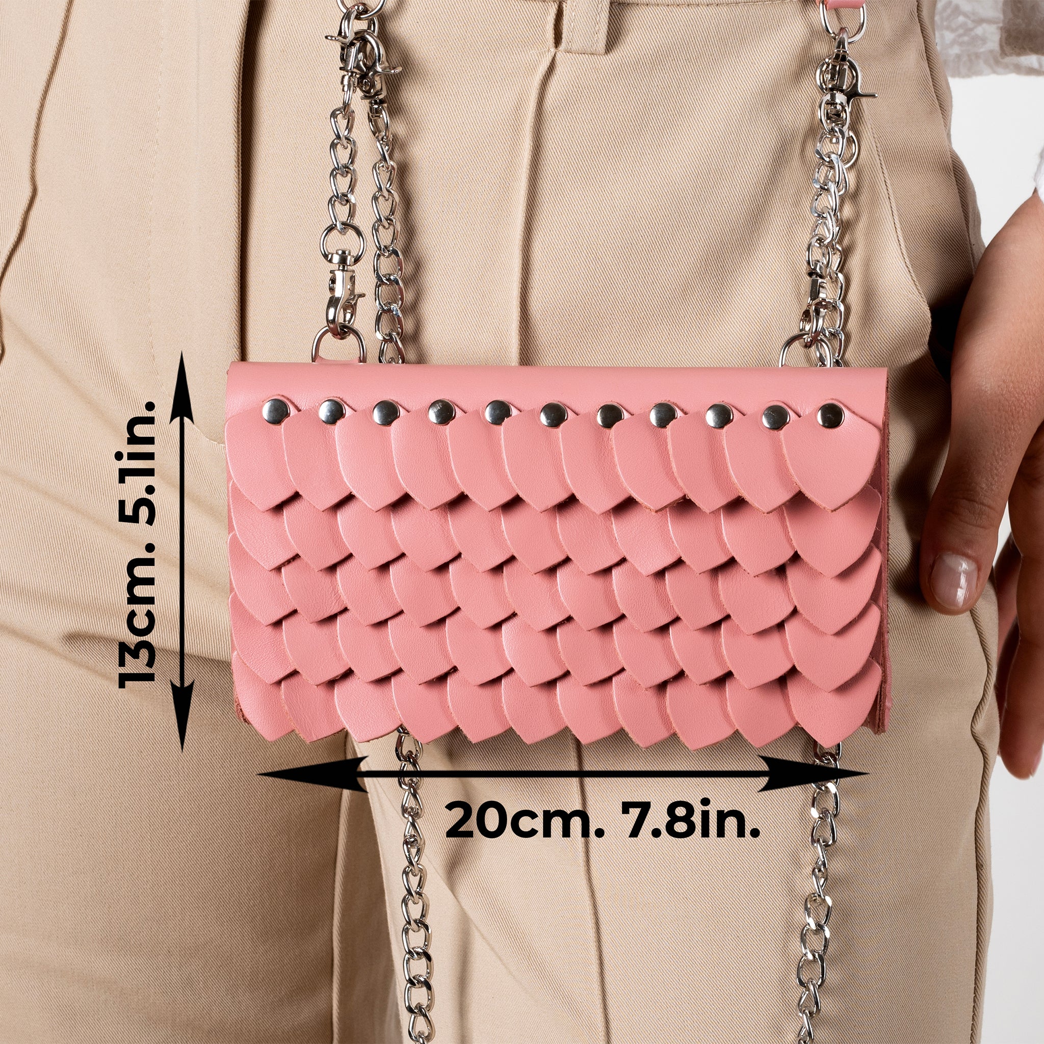 Designer handmade Leather Belt Bag, Crossbody Women Bag - Shield Dragon