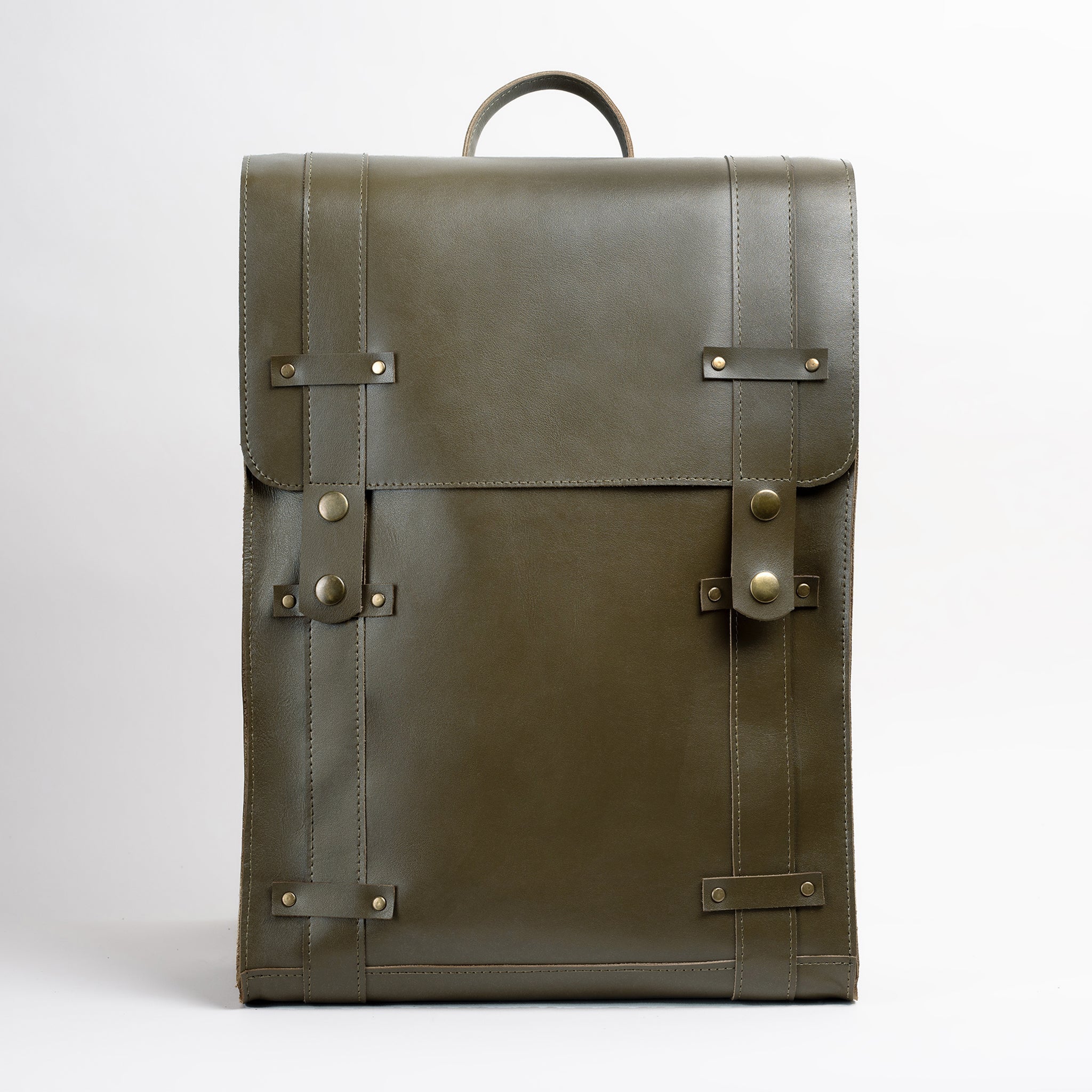 Men's Handcrafting Leather Backpack -Storyteller 13", 14", 15" and 16" inch. laptops