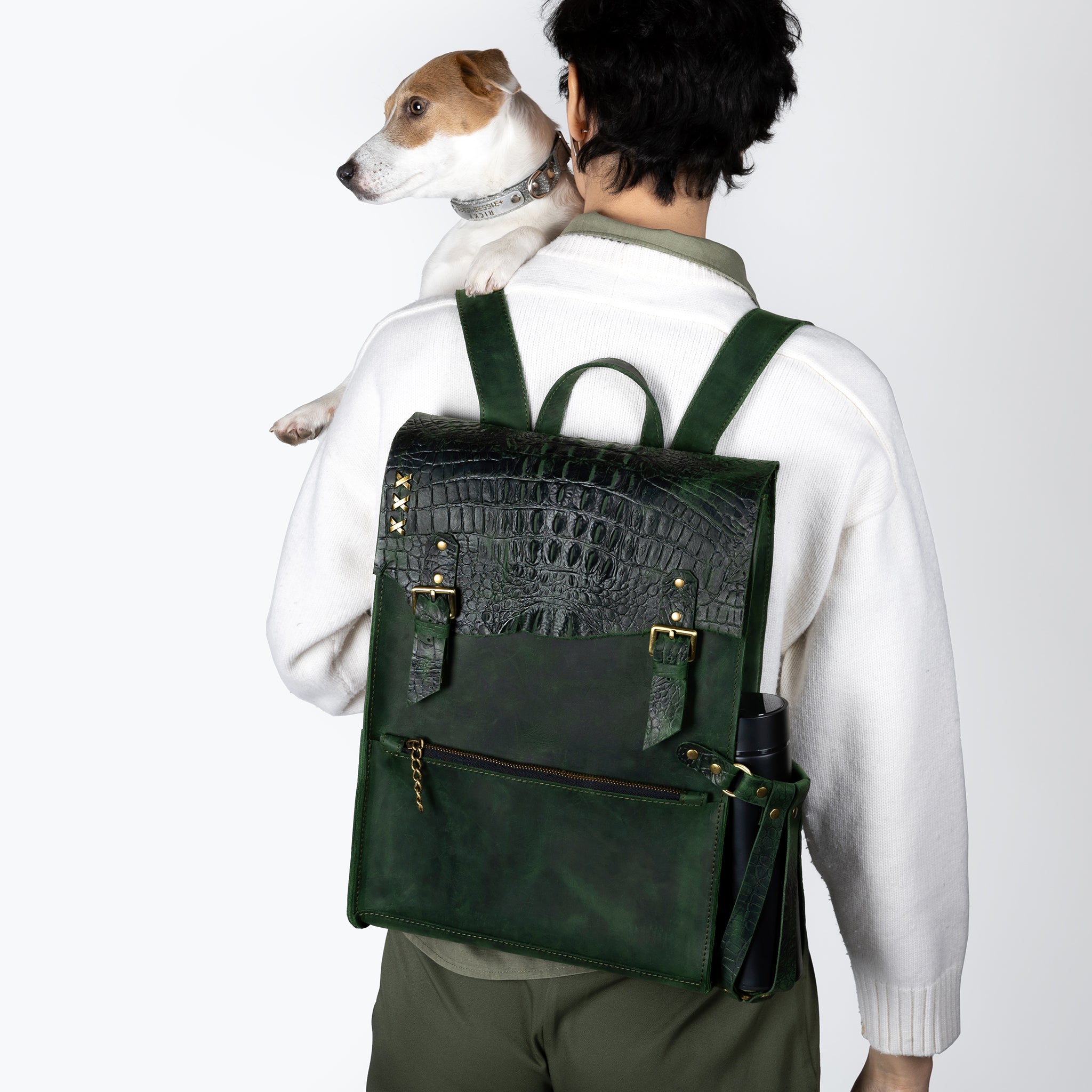 Women's Handcrafting Leather Backpack- 13", 14", 15" and 16" inch. laptops- Wild Spirit