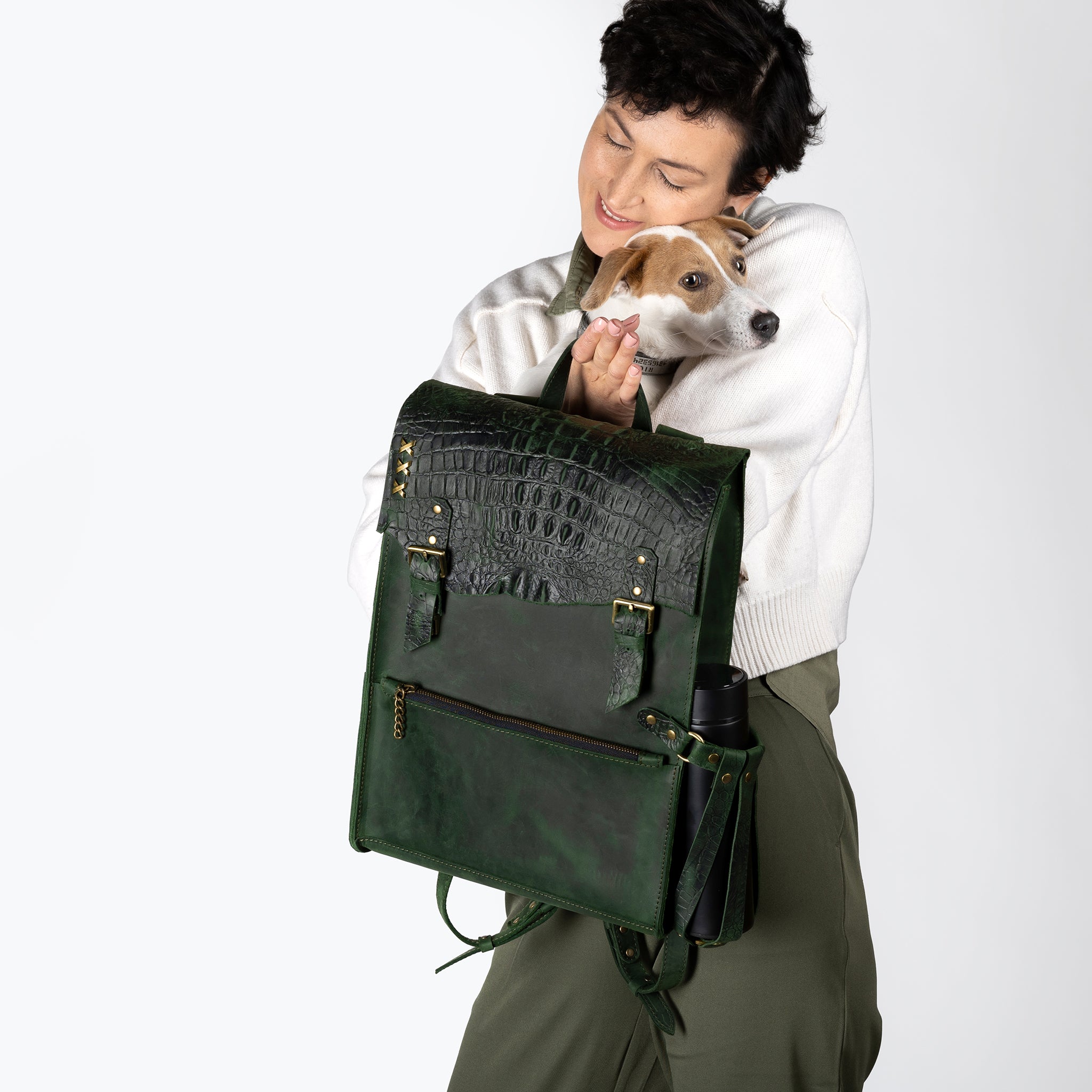 Women's Handcrafting Leather Backpack- 13", 14", 15" and 16" inch. laptops- Wild Spirit