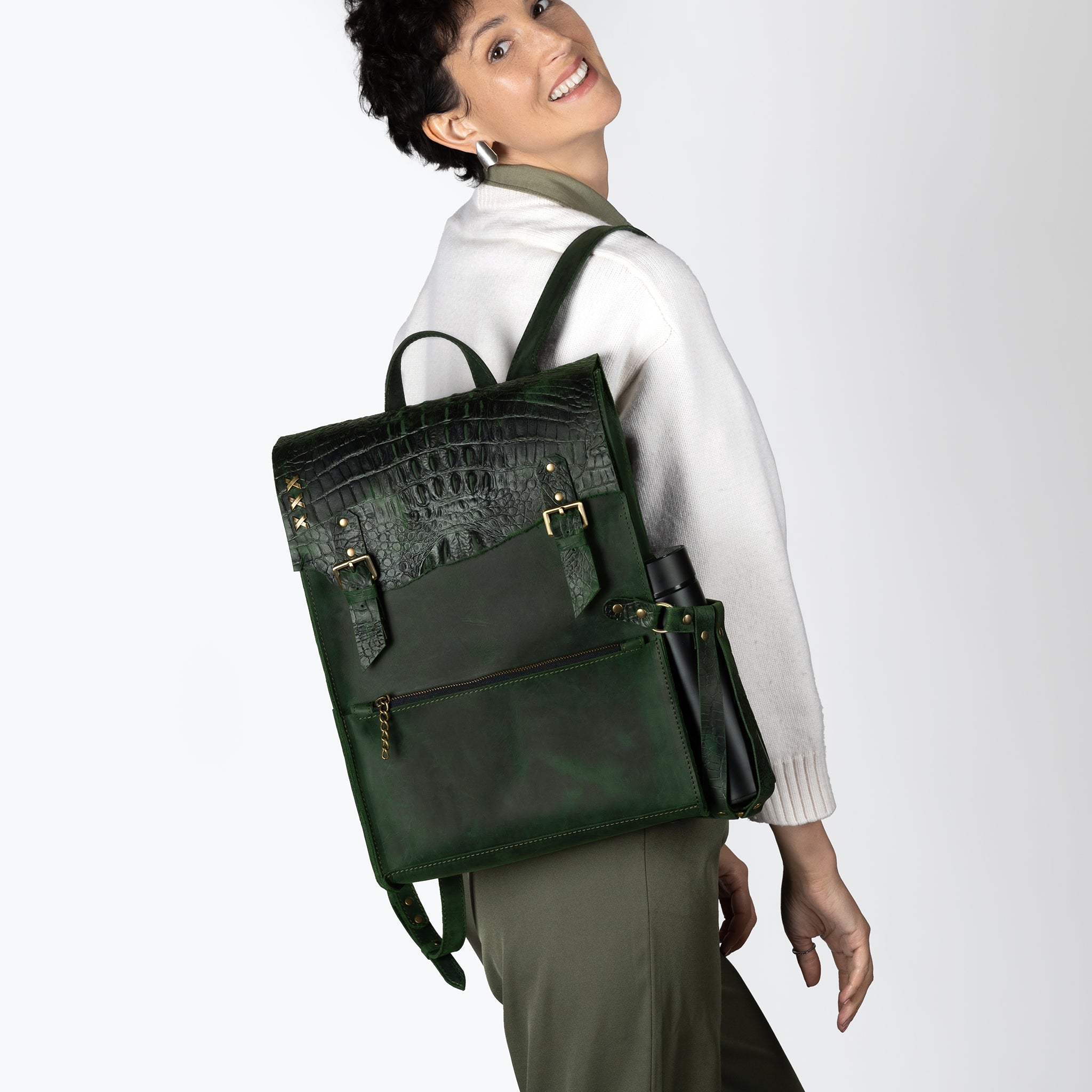 Women's Handcrafting Leather Backpack- 13", 14", 15" and 16" inch. laptops- Wild Spirit