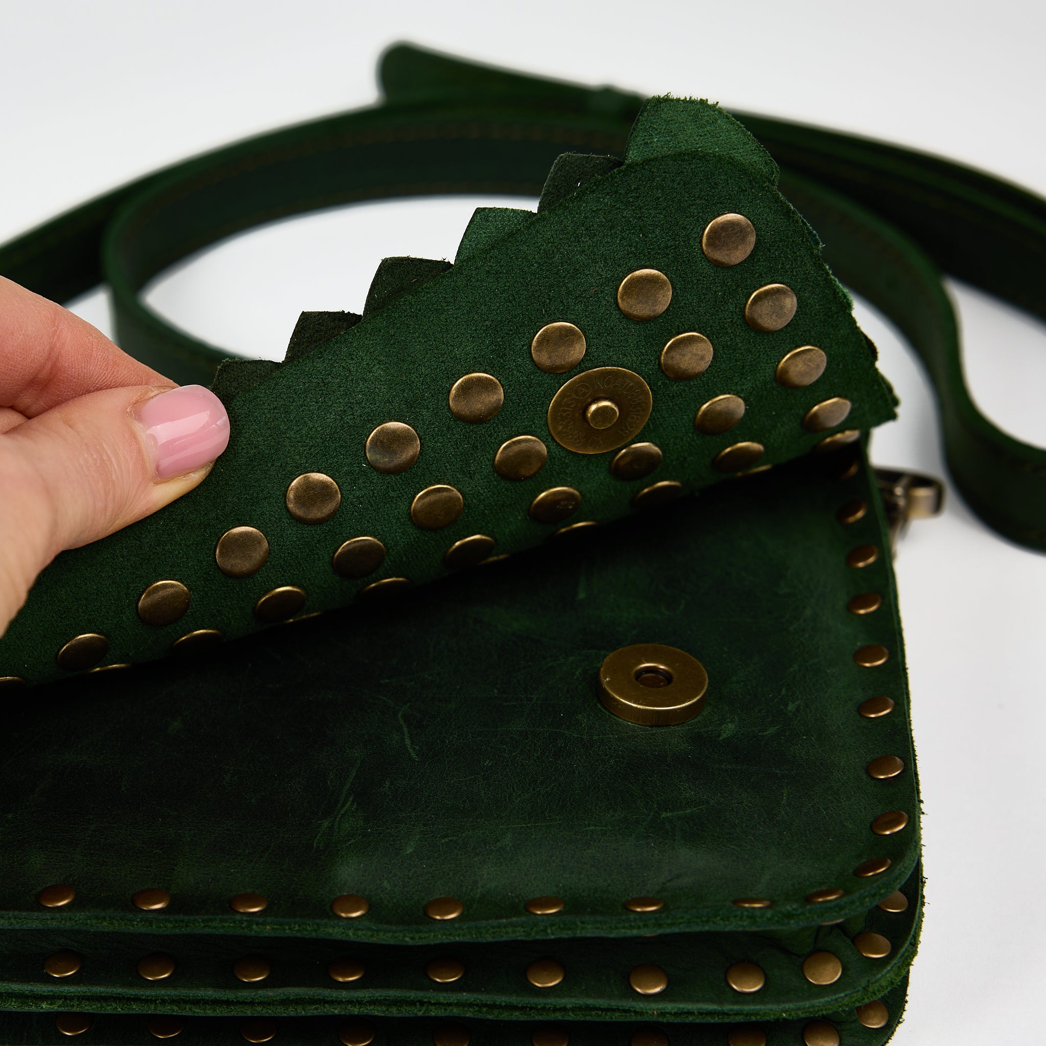 Designer Leather Crossbody bag For Women - Dragon Skin