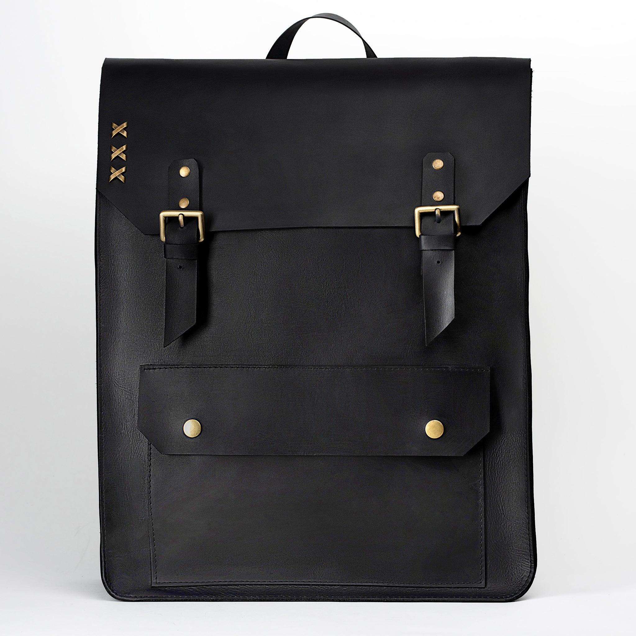 Handmade Men's Leather Backpack Black - Vondel 13", 14", 15" and 16" inch laptops