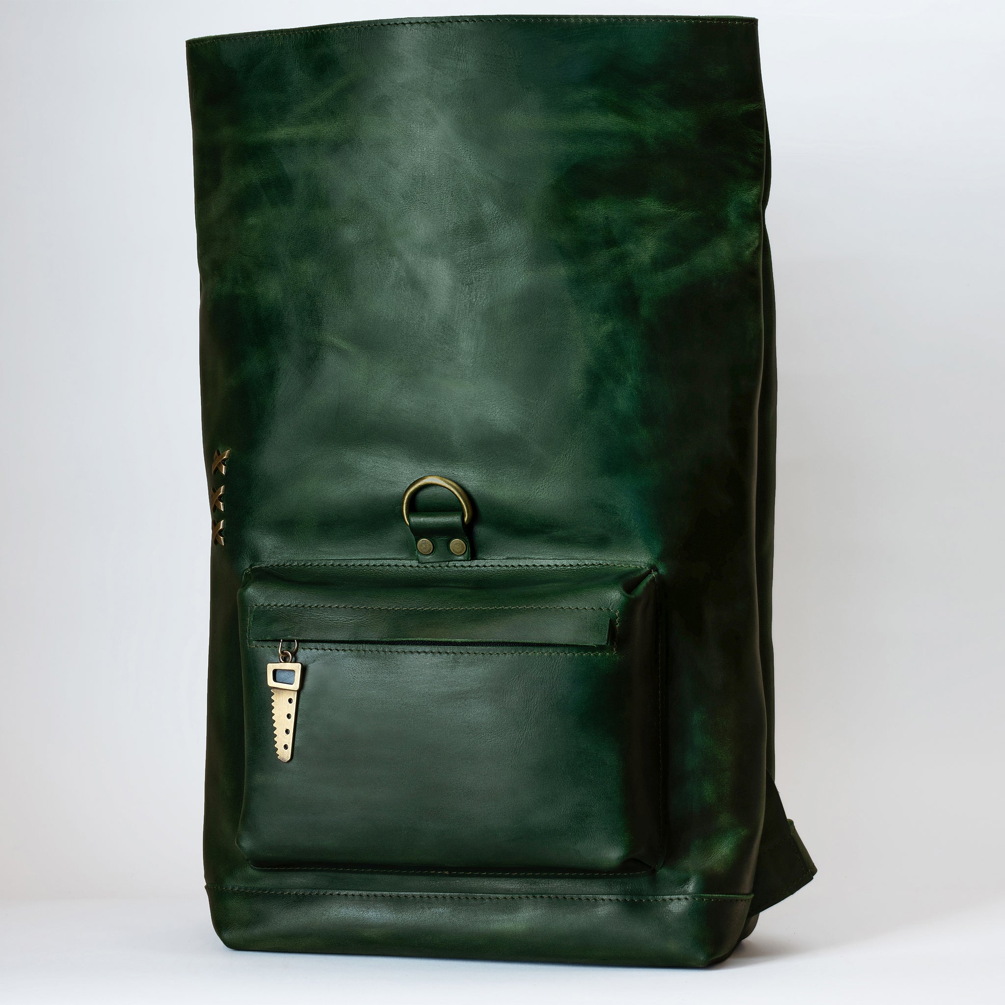 Roll -Top Leather Backpack for Men - Forester 13", 14", 15" and 16" inch laptops