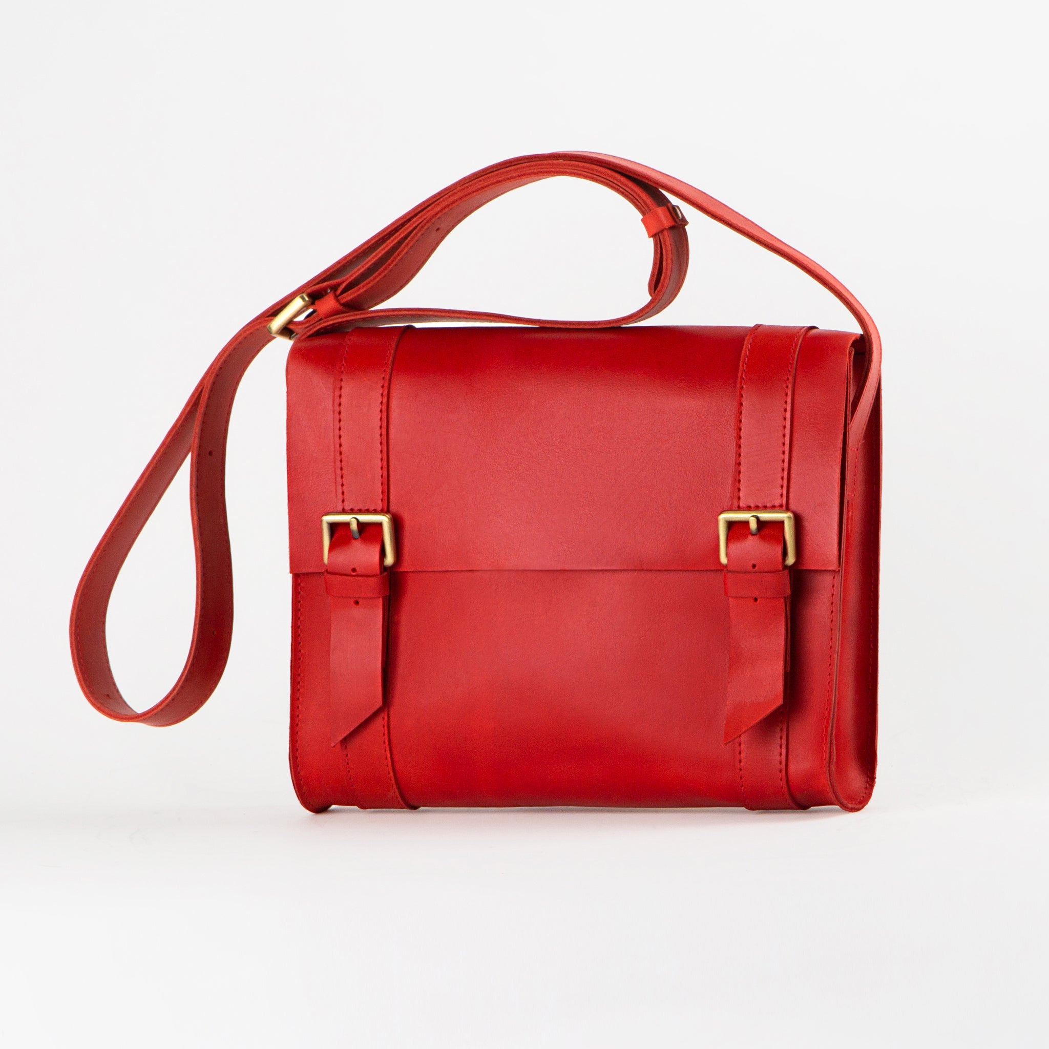 Handmade Leather Satchel Bag Crossbody Bag Women - Vintage wood