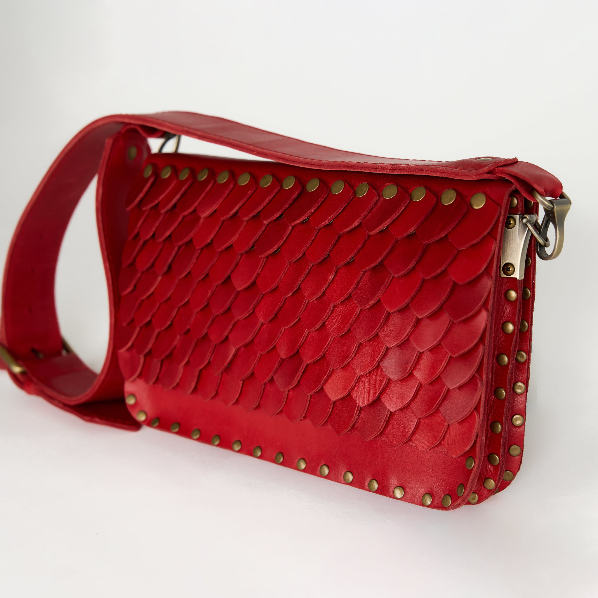 Designer Leather Crossbody bag For Women - Dragon Skin