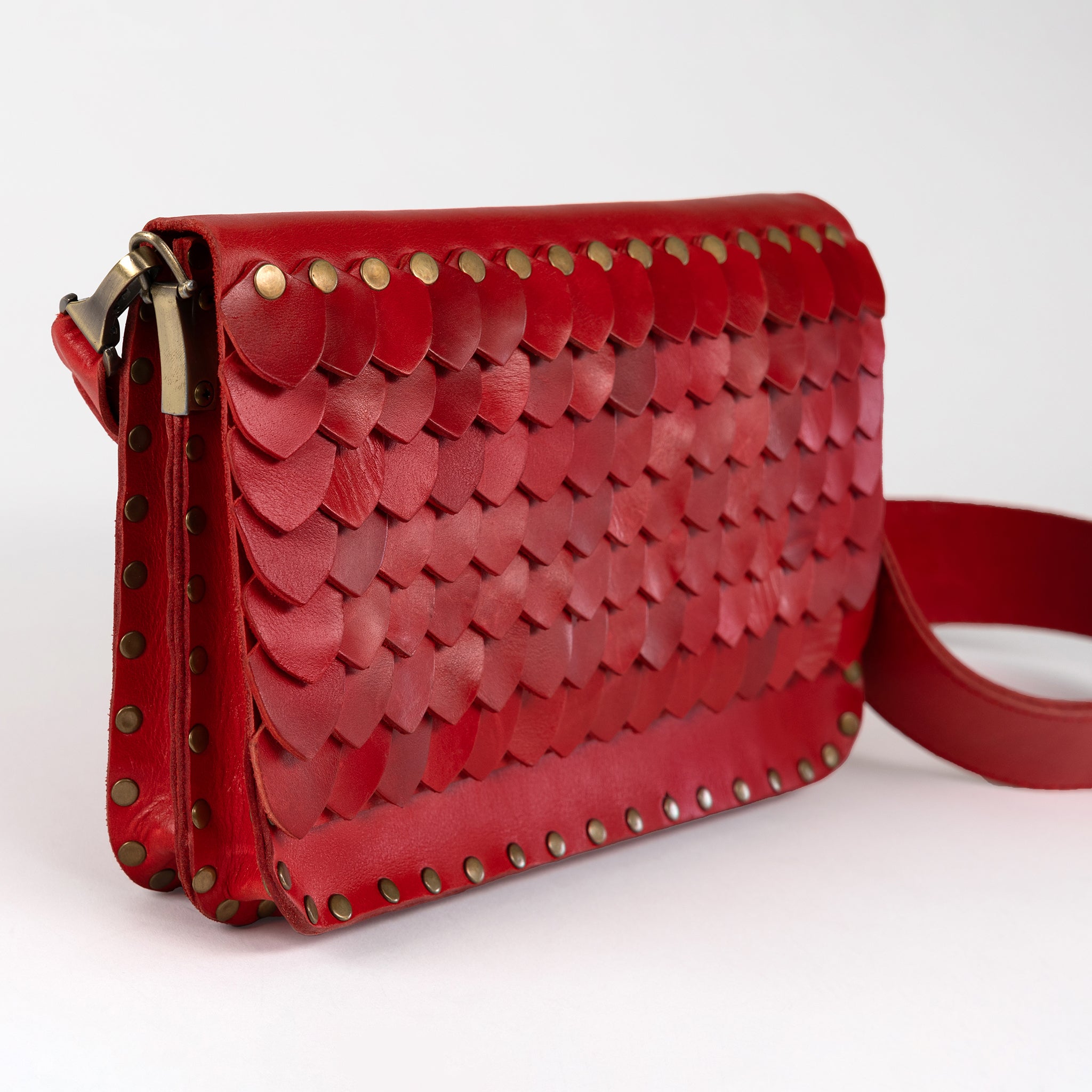 Designer Leather Crossbody bag For Women - Dragon Skin