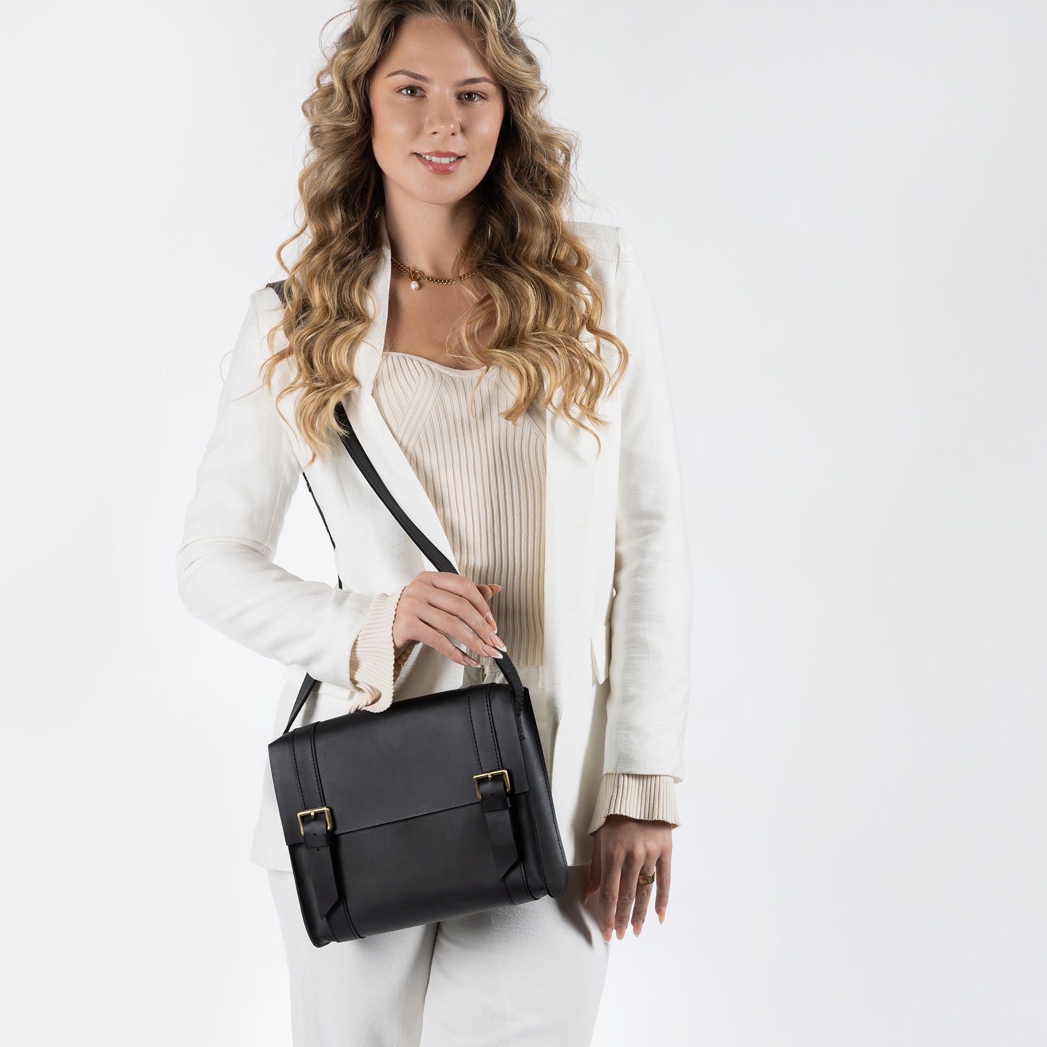 Handmade Leather Satchel Bag Crossbody Bag Women - Vintage wood