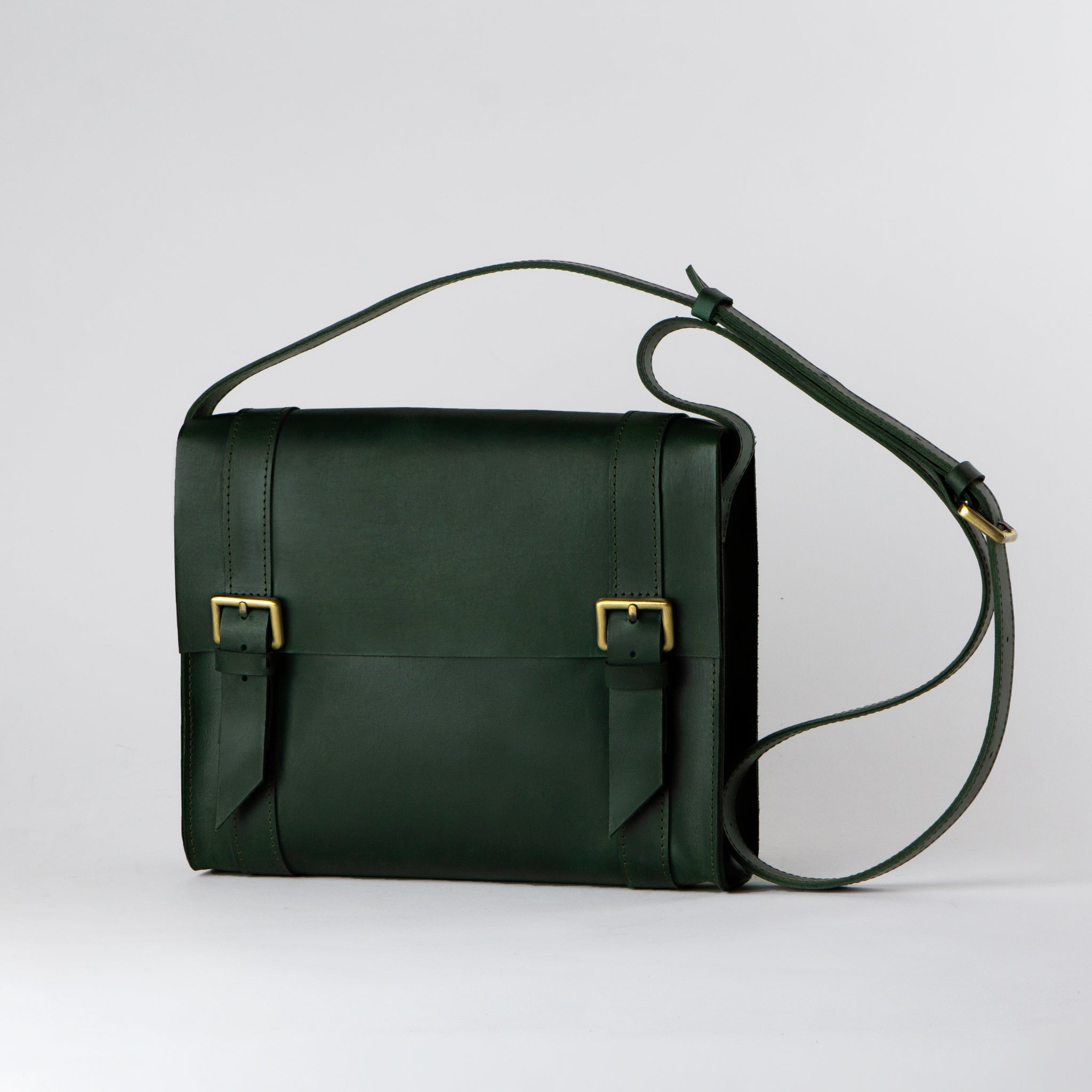 Handmade Leather Satchel Bag Crossbody Bag Women - Vintage wood