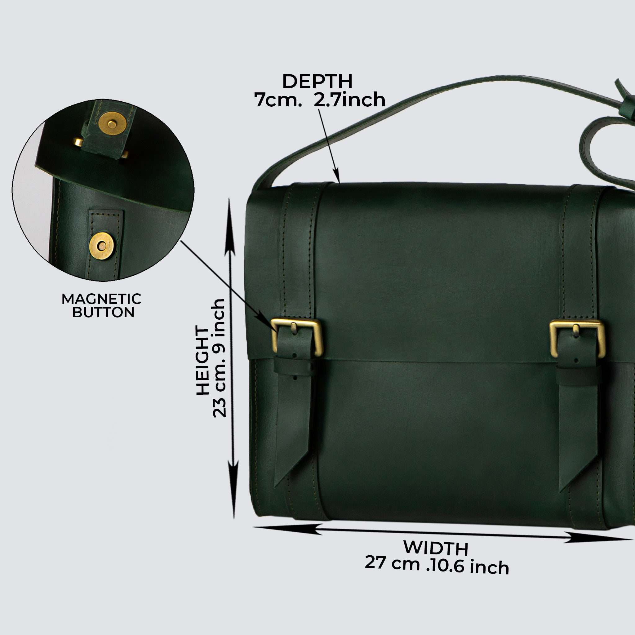 Handmade Leather Satchel Bag Crossbody Bag Women - Vintage wood