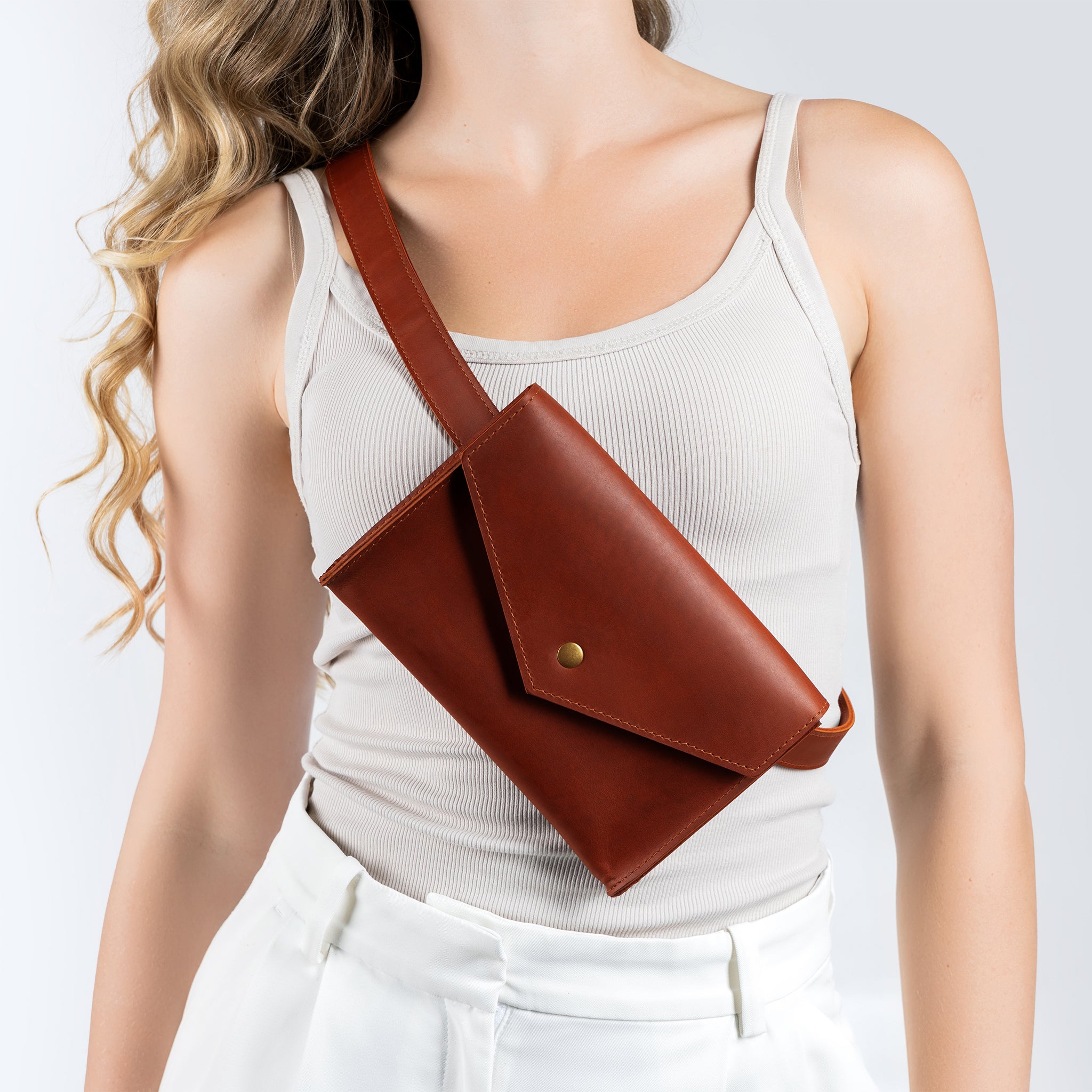 Handmade Leather Crossbody Bag & Waist bag - Fanny pack Nomad