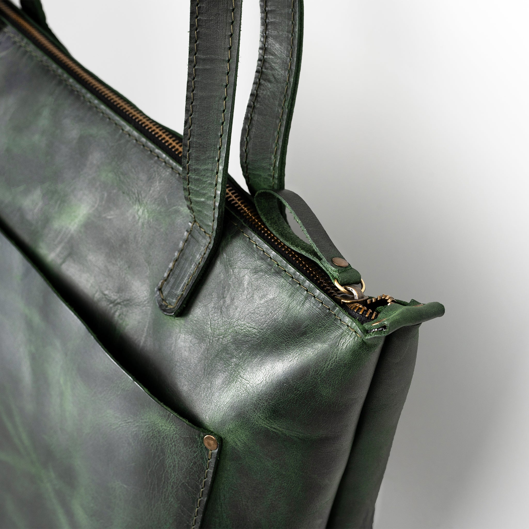 Handmade Leather Tote, Large Women Shopper - Essentials