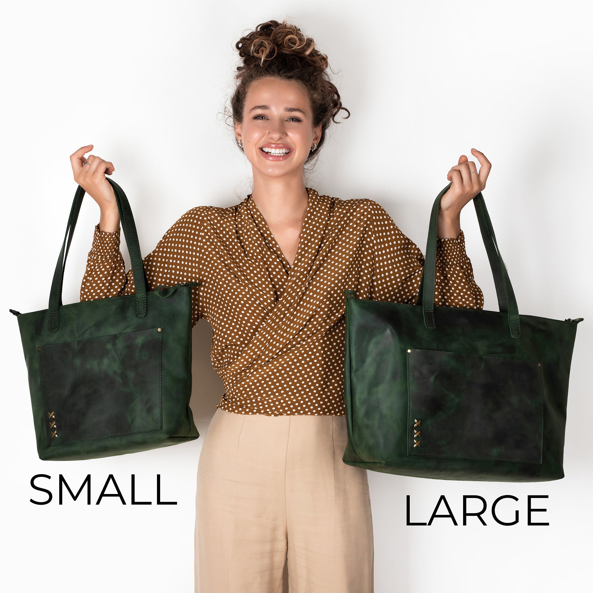 Handmade Leather Tote, Large Women Shopper - Essentials