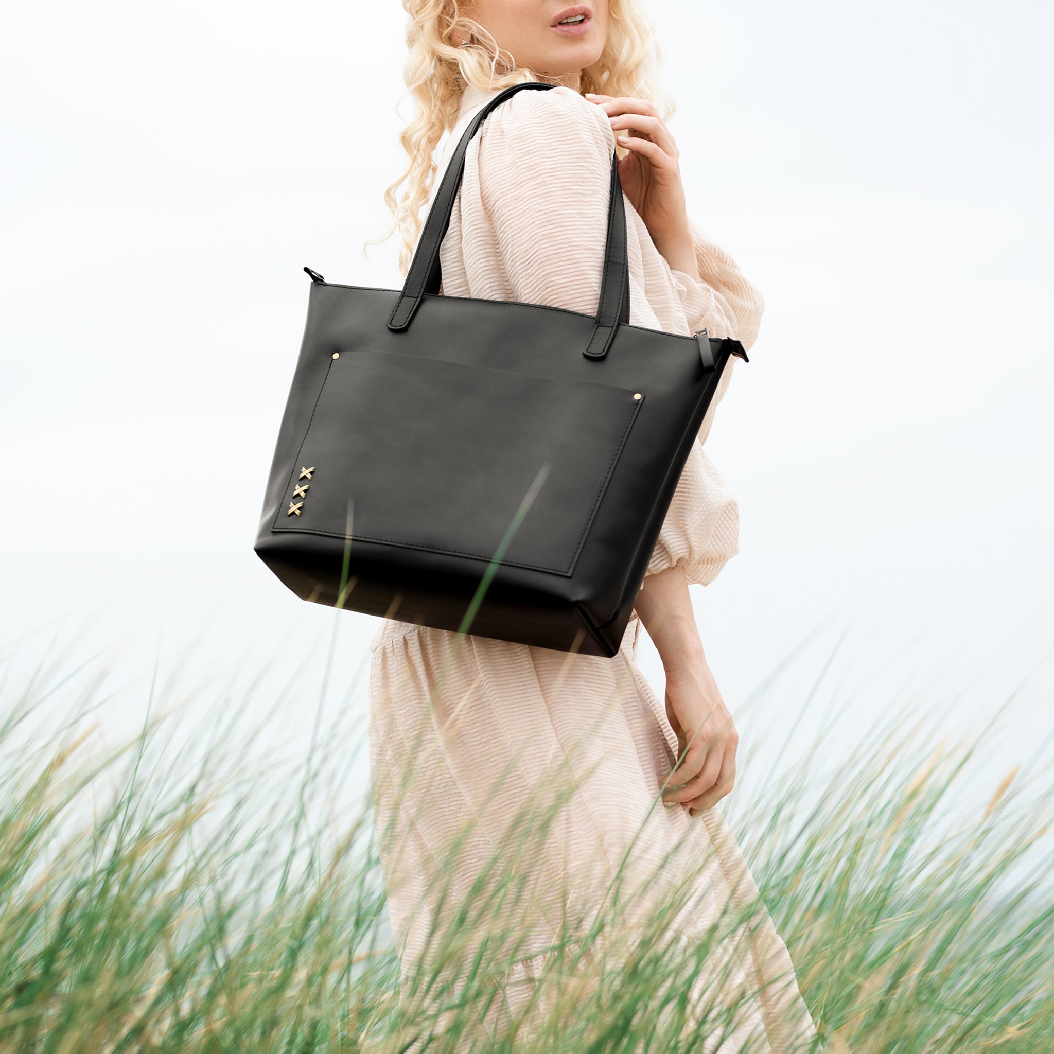 Handmade Leather Tote, Large Women Shopper - Essentials