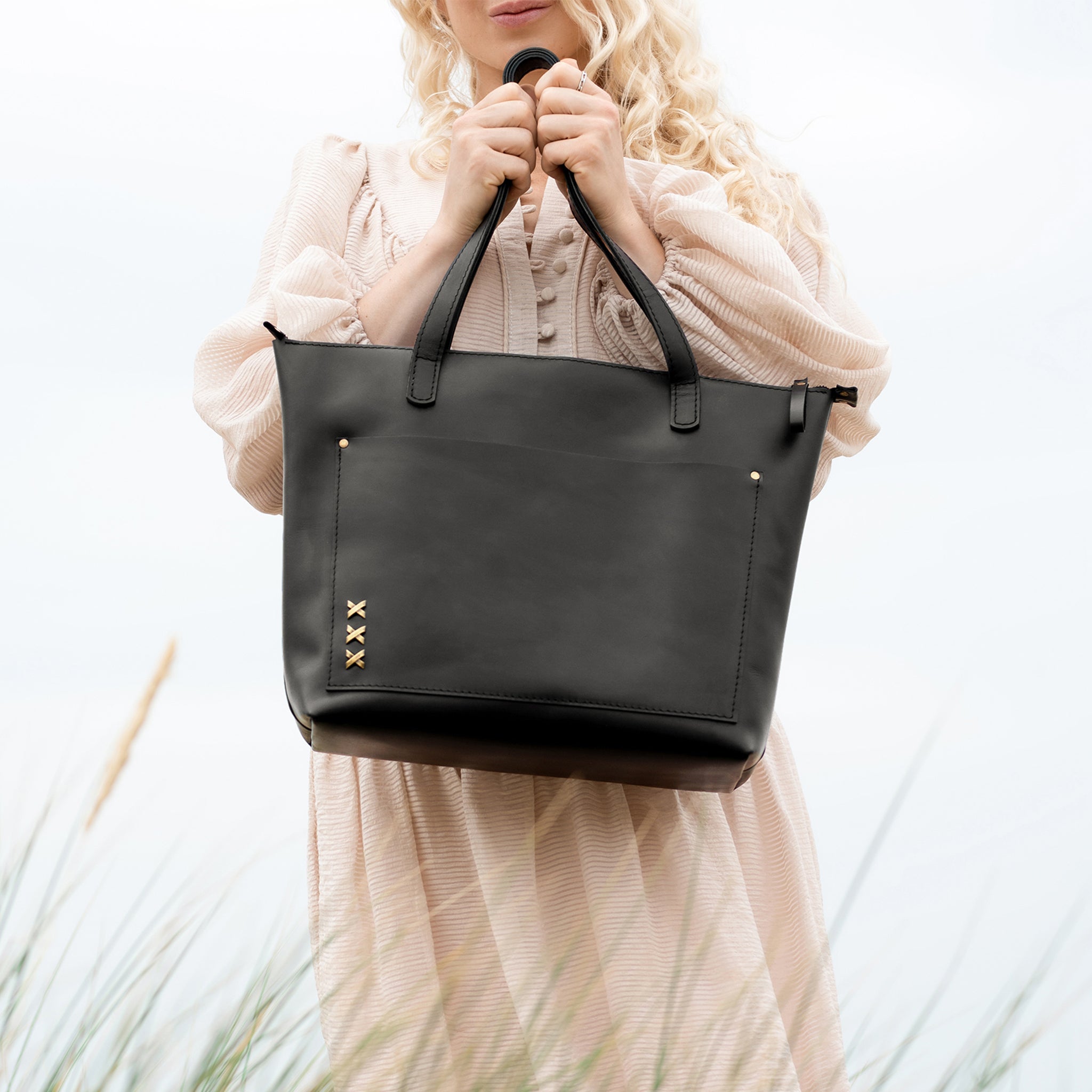 Handmade Leather Tote, Large Women Shopper - Essentials