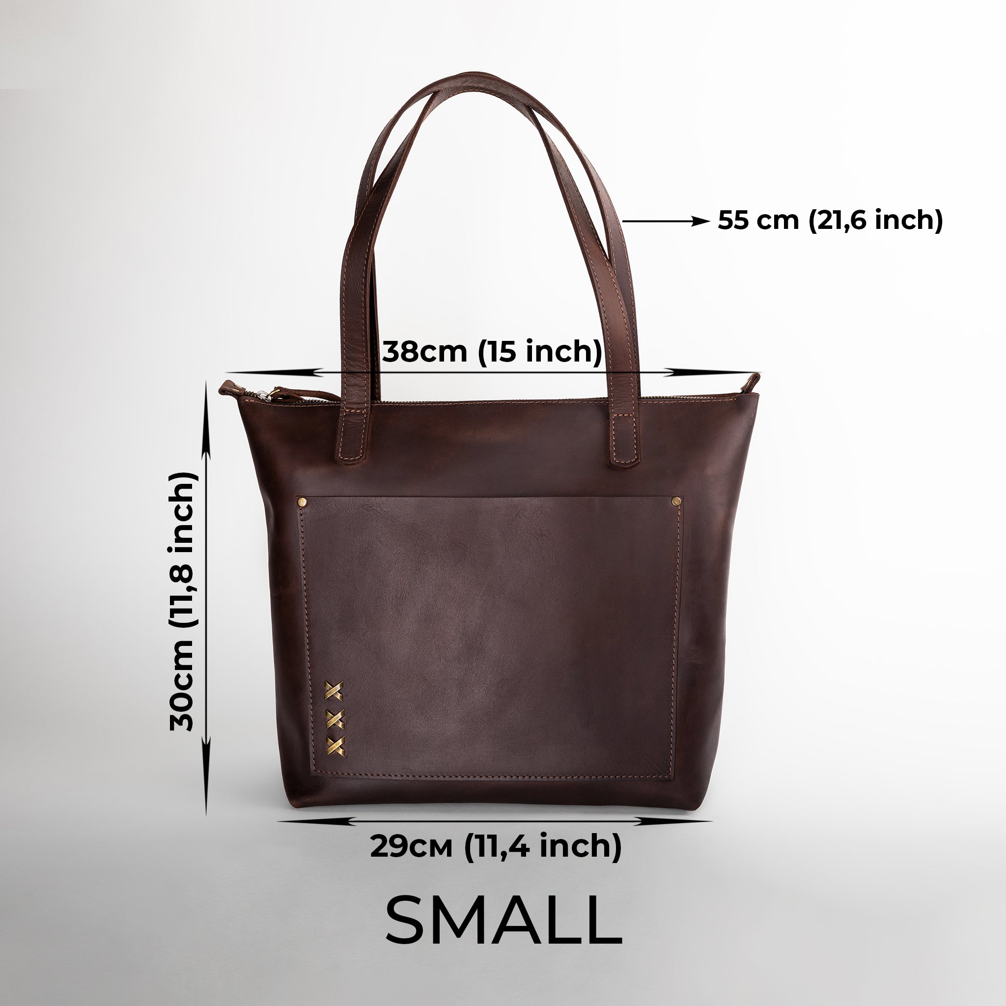 Handmade Leather Tote, Large Women Shopper - Essentials