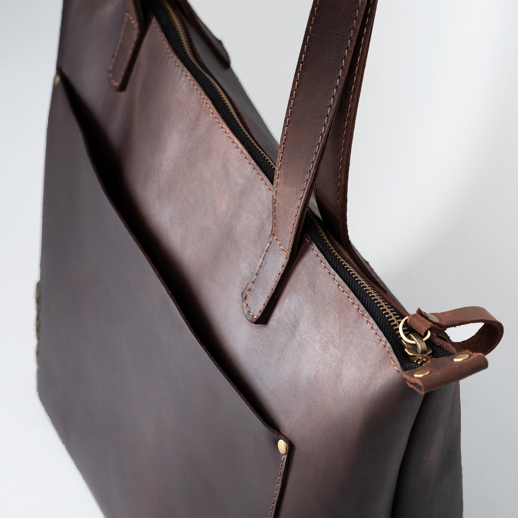 Handmade Leather Tote, Large Women Shopper - Essentials