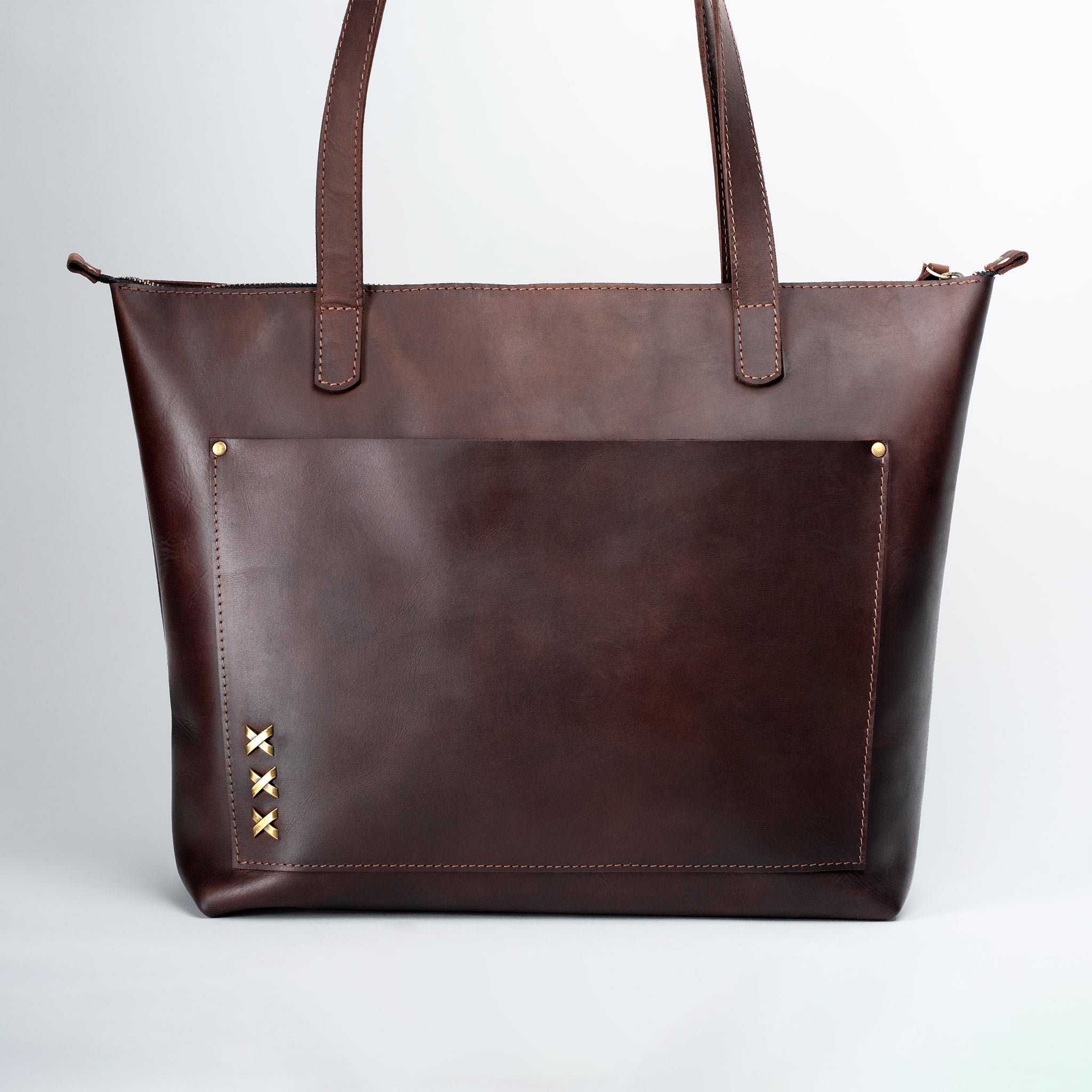 Handmade Leather Tote, Large Women Shopper - Essentials