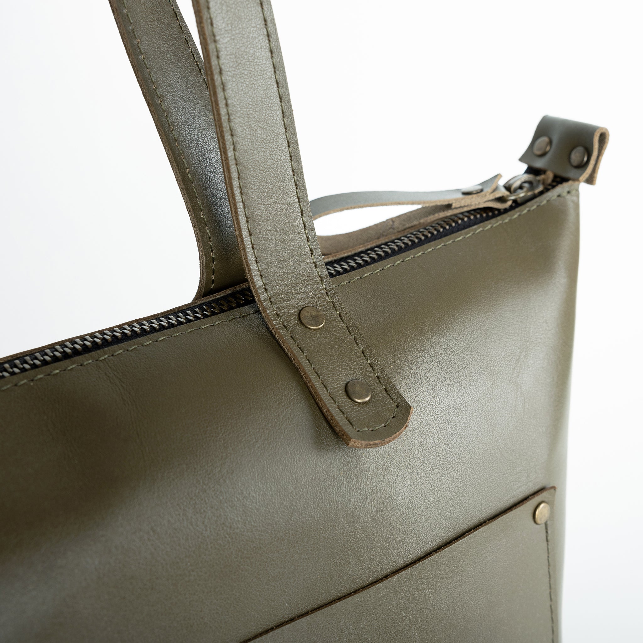 Handmade Leather Tote, Large Women Shopper - Essentials